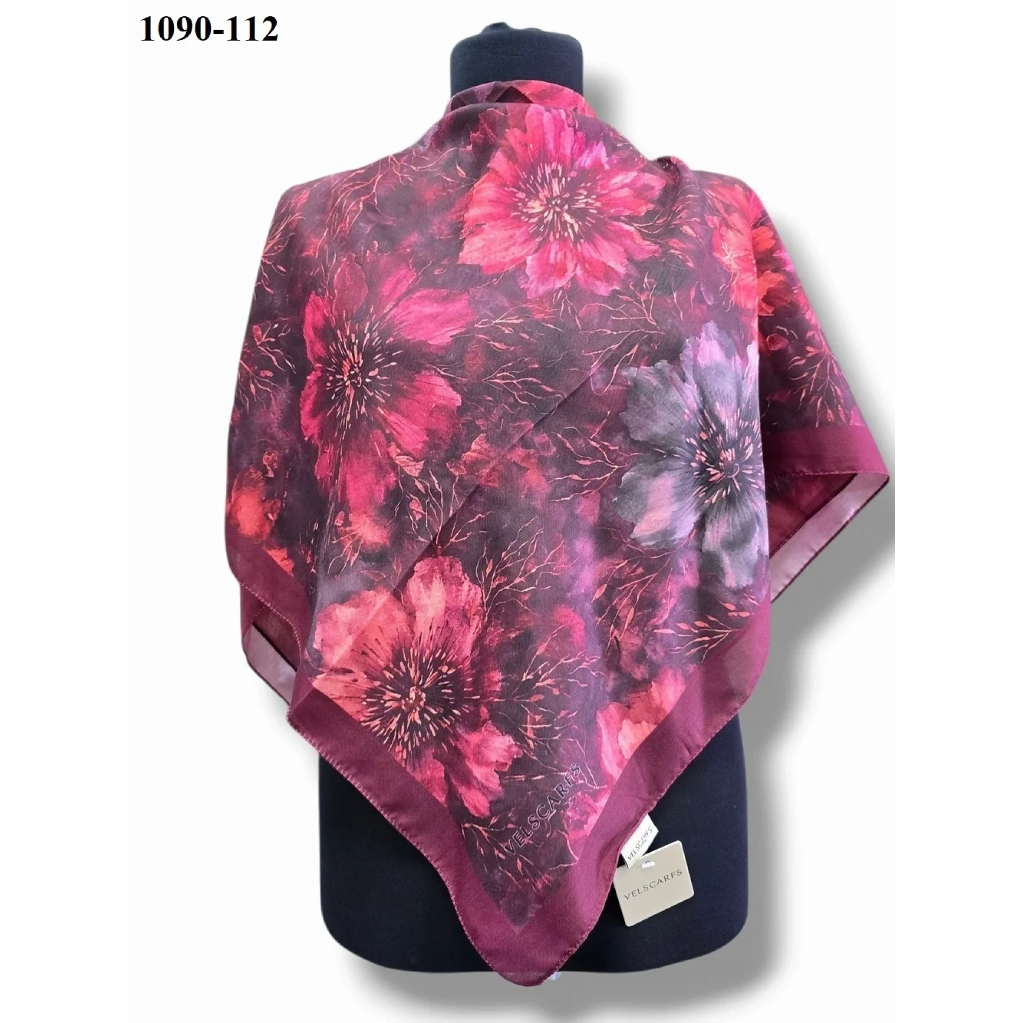 Velscarfs Soft Pamuk Parla Eşarp (Bordo) 1090-112