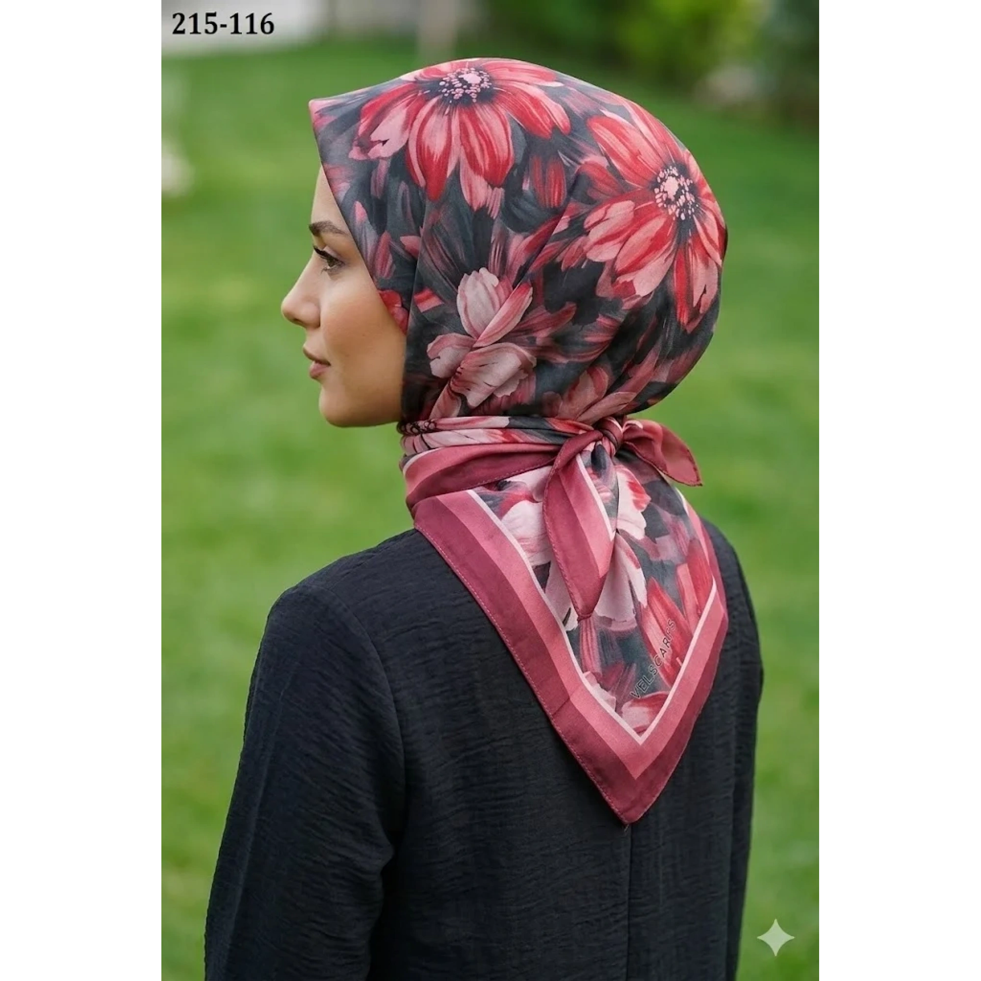 Velscarfs Soft Pamuk Parla Eşarp (Bordo) 215-116
