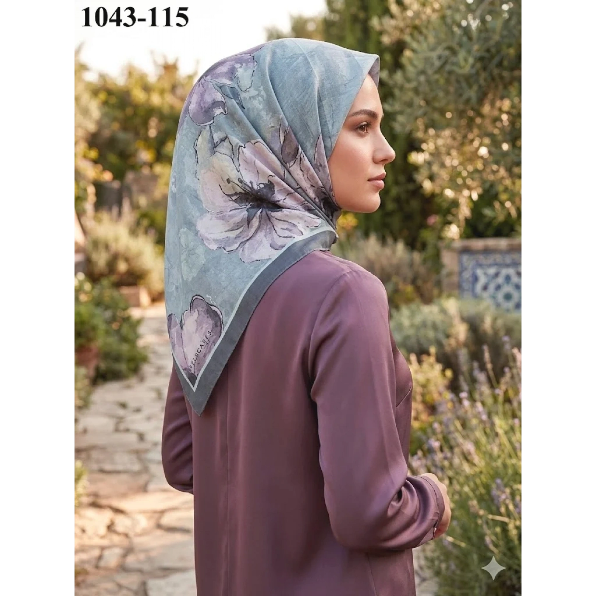 Velscarfs Soft Pamuk Parla Eşarp (Gri) 1043-115