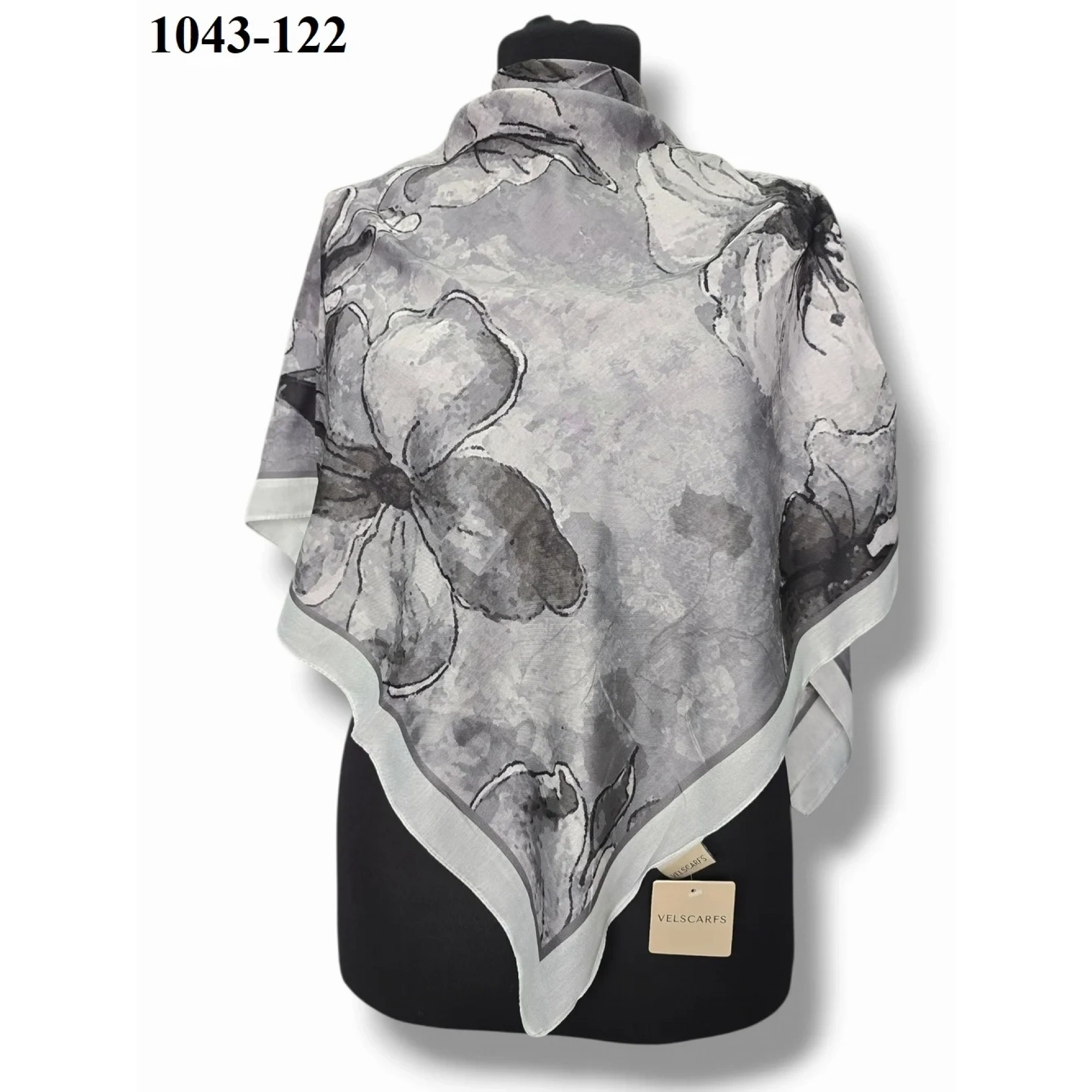 Velscarfs Soft Pamuk Parla Eşarp (Gri) 1043-122