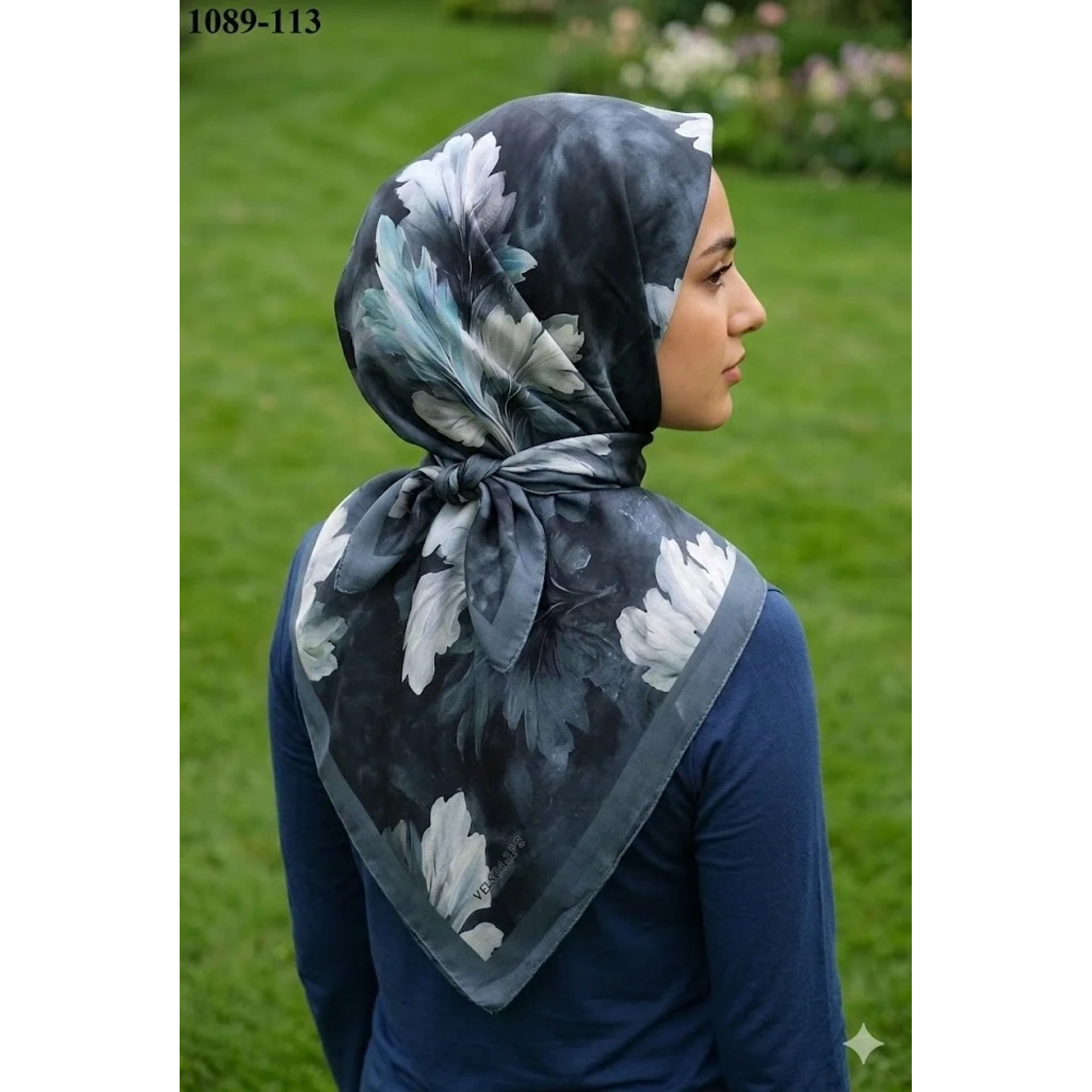 Velscarfs Soft Pamuk Parla Eşarp (Gri) 1089-113