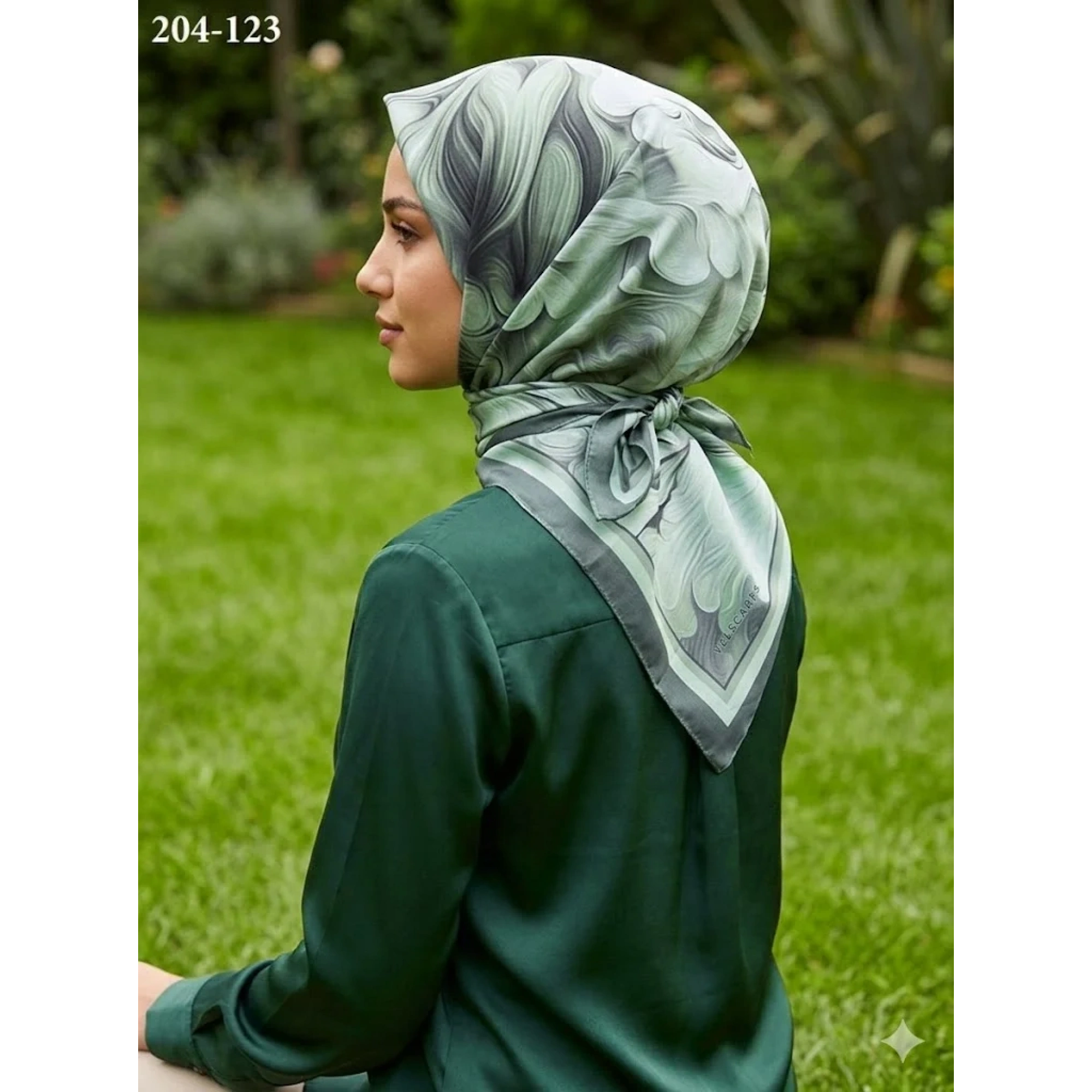 Velscarfs Soft Pamuk Parla Eşarp (Gri) 204-123