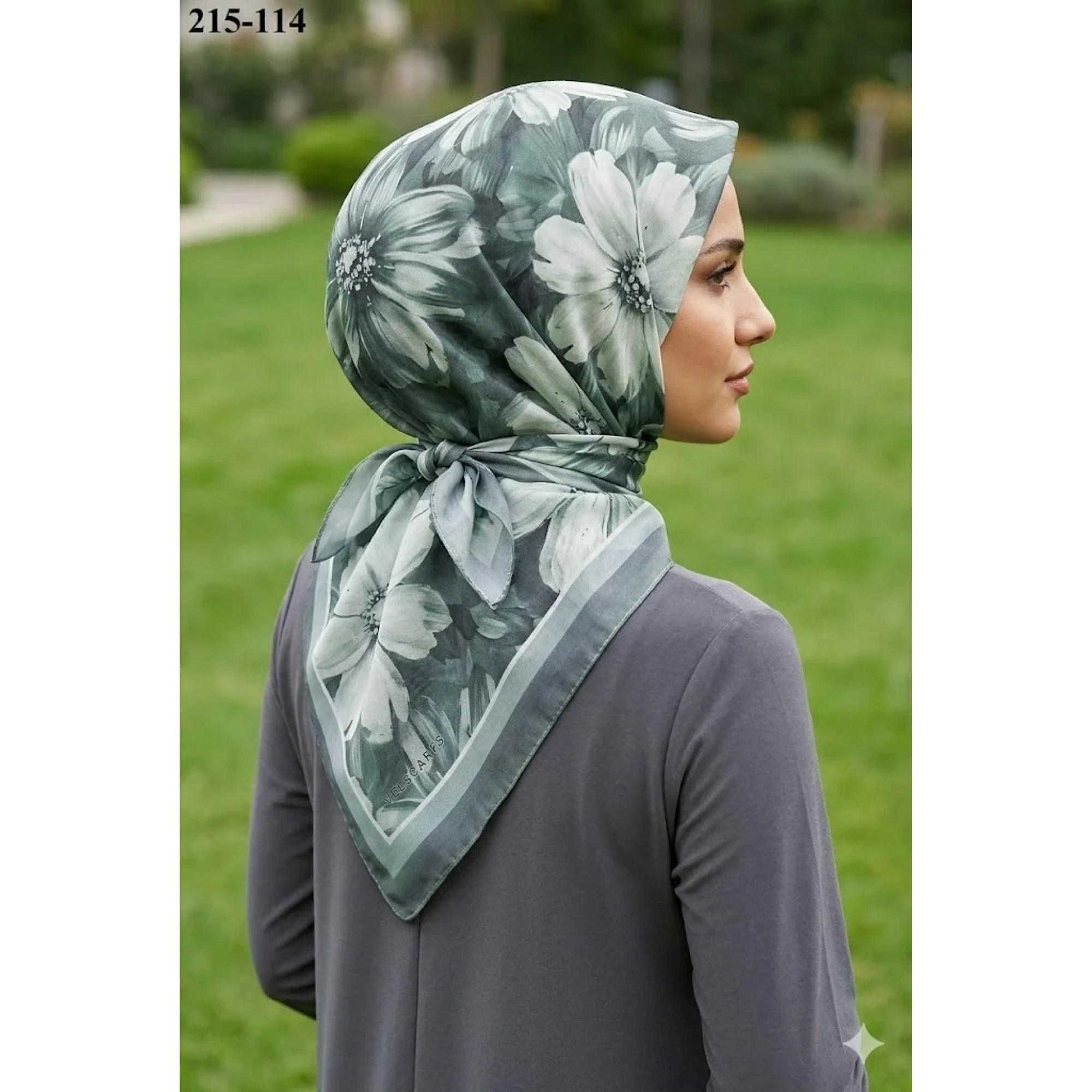 Velscarfs Soft Pamuk Parla Eşarp (Gri) 215-114