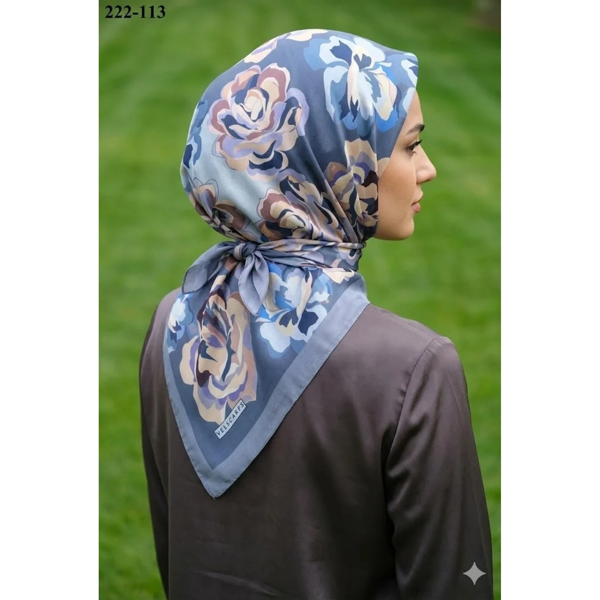 Velscarfs Soft Pamuk Parla Eşarp (Gri) 222-113