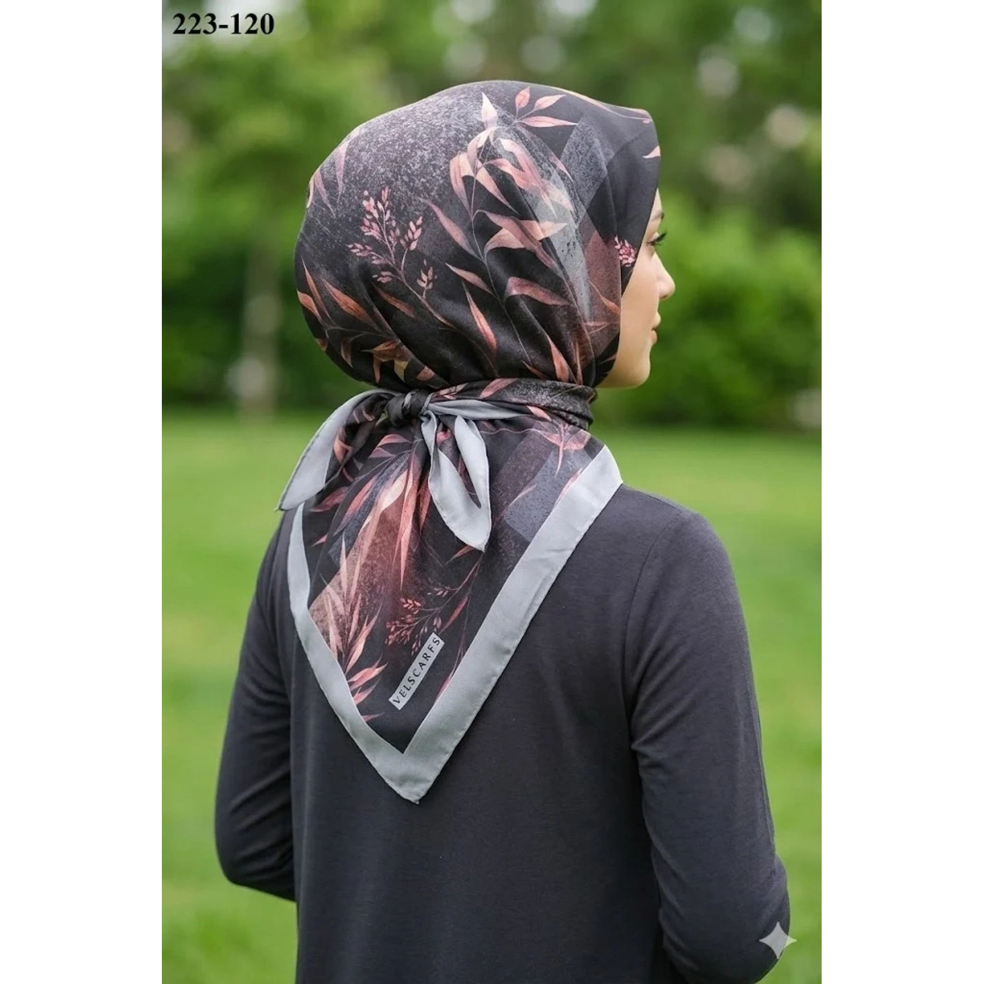 Velscarfs Soft Pamuk Parla Eşarp (Gri) 223-120