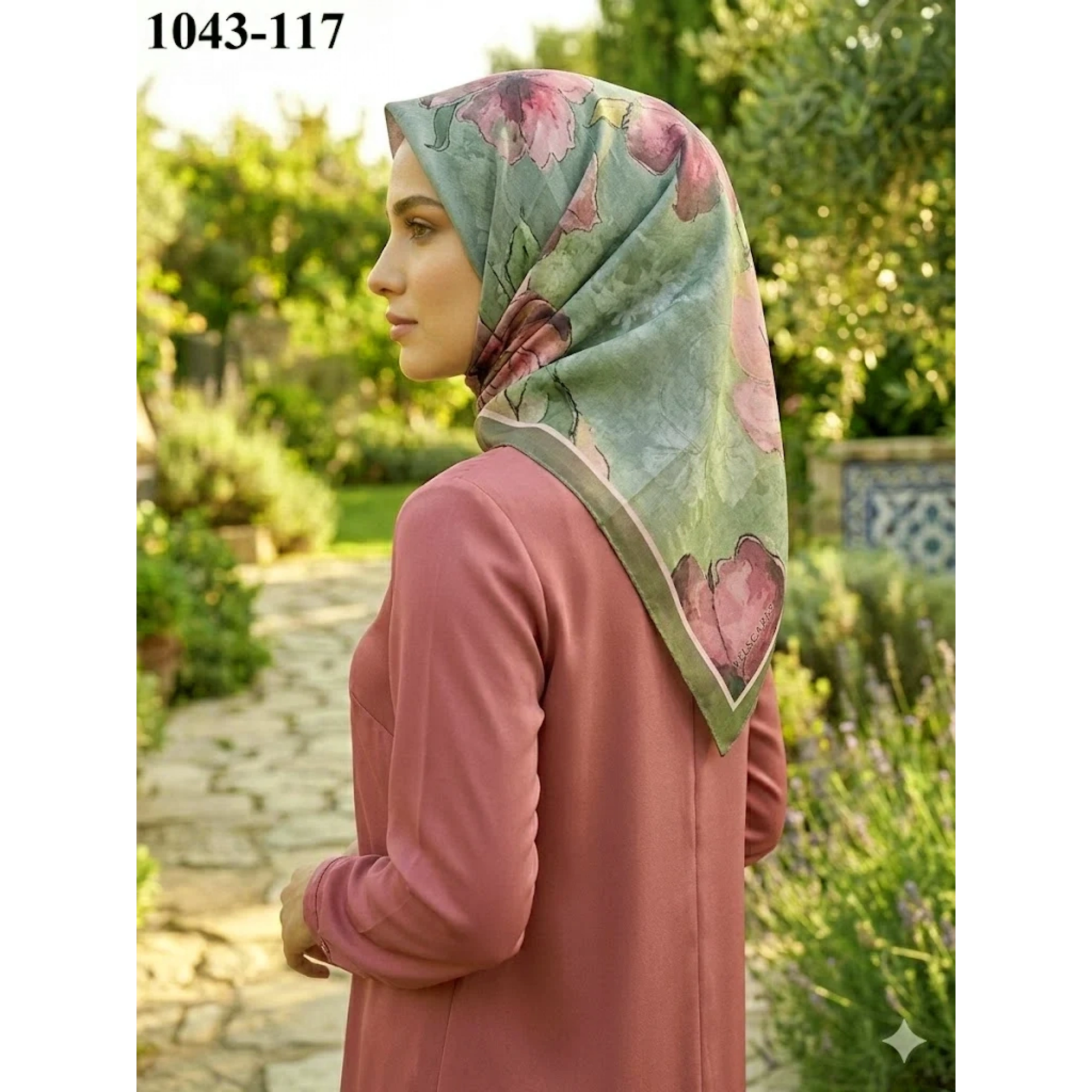 Velscarfs Soft Pamuk Parla Eşarp (Haki) 1043-117
