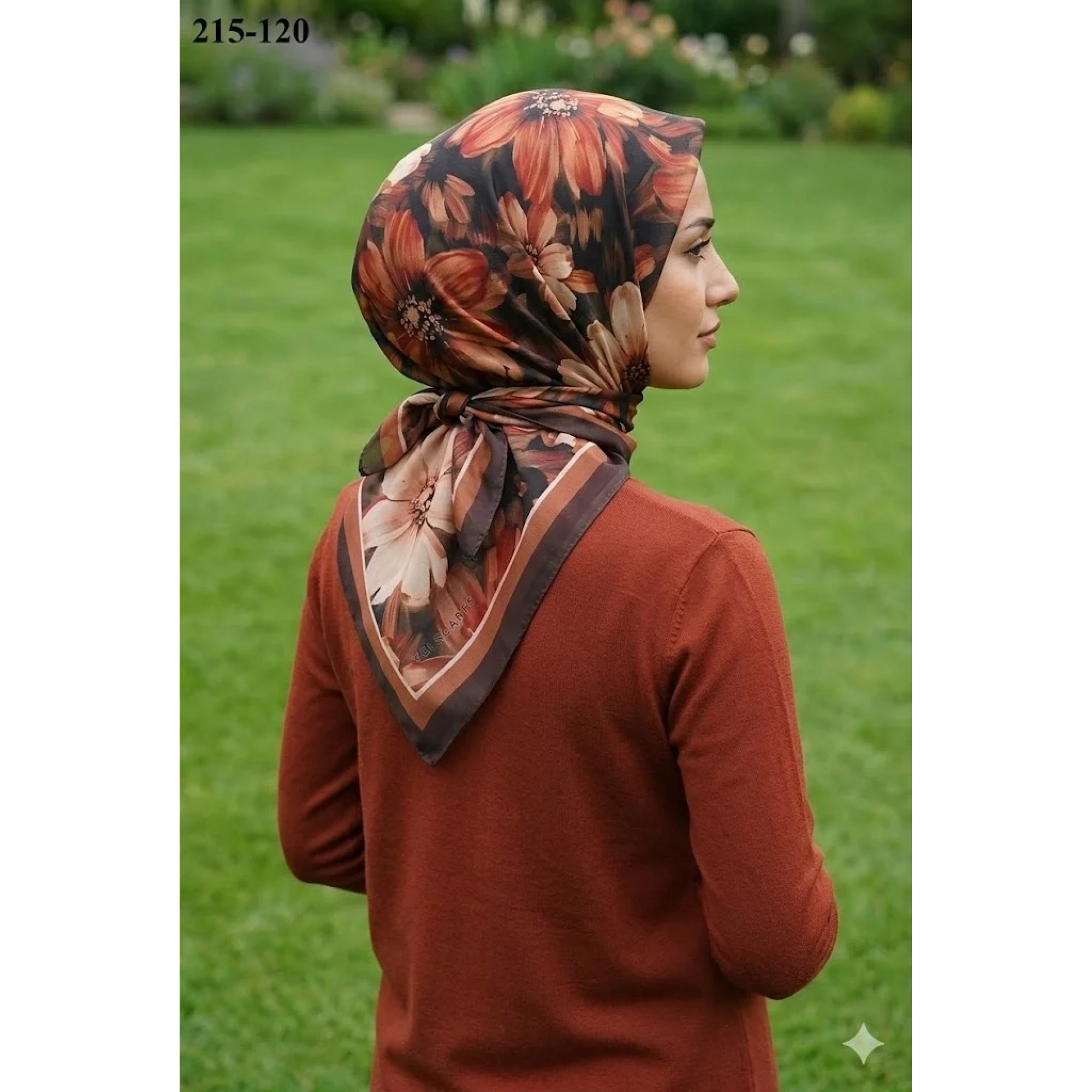 Velscarfs Soft Pamuk Parla Eşarp (Kahve) 215-120