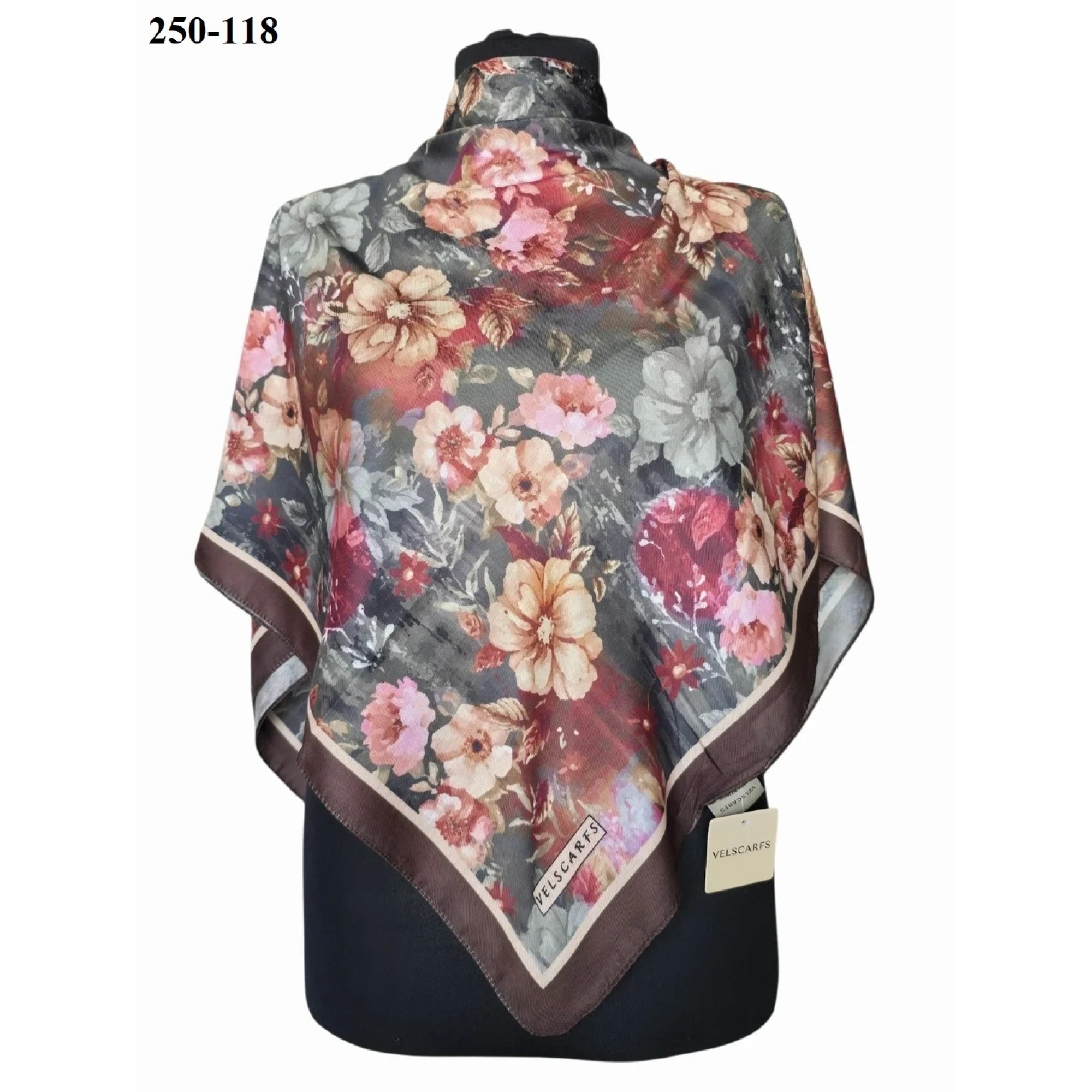Velscarfs Soft Pamuk Parla Eşarp (Kahve) 250-118