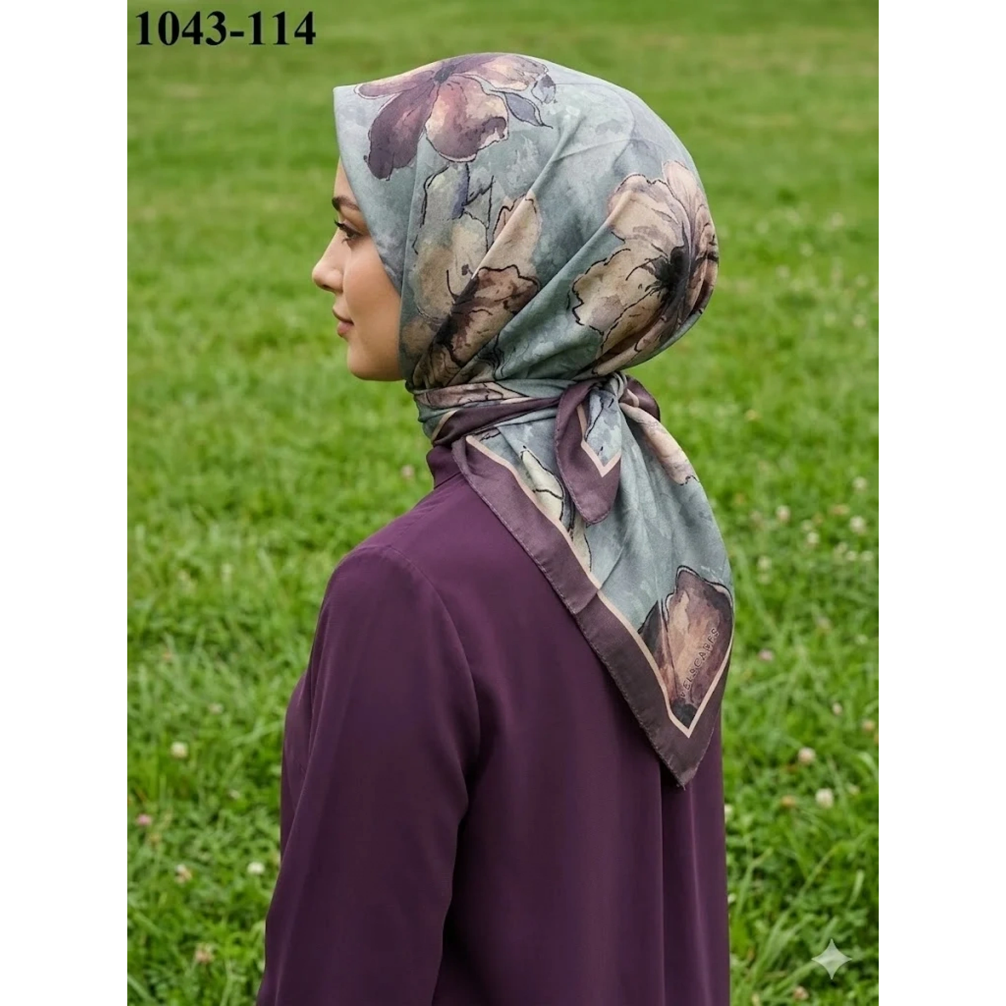 Velscarfs Soft Pamuk Parla Eşarp (Kahverengi) 1043-114