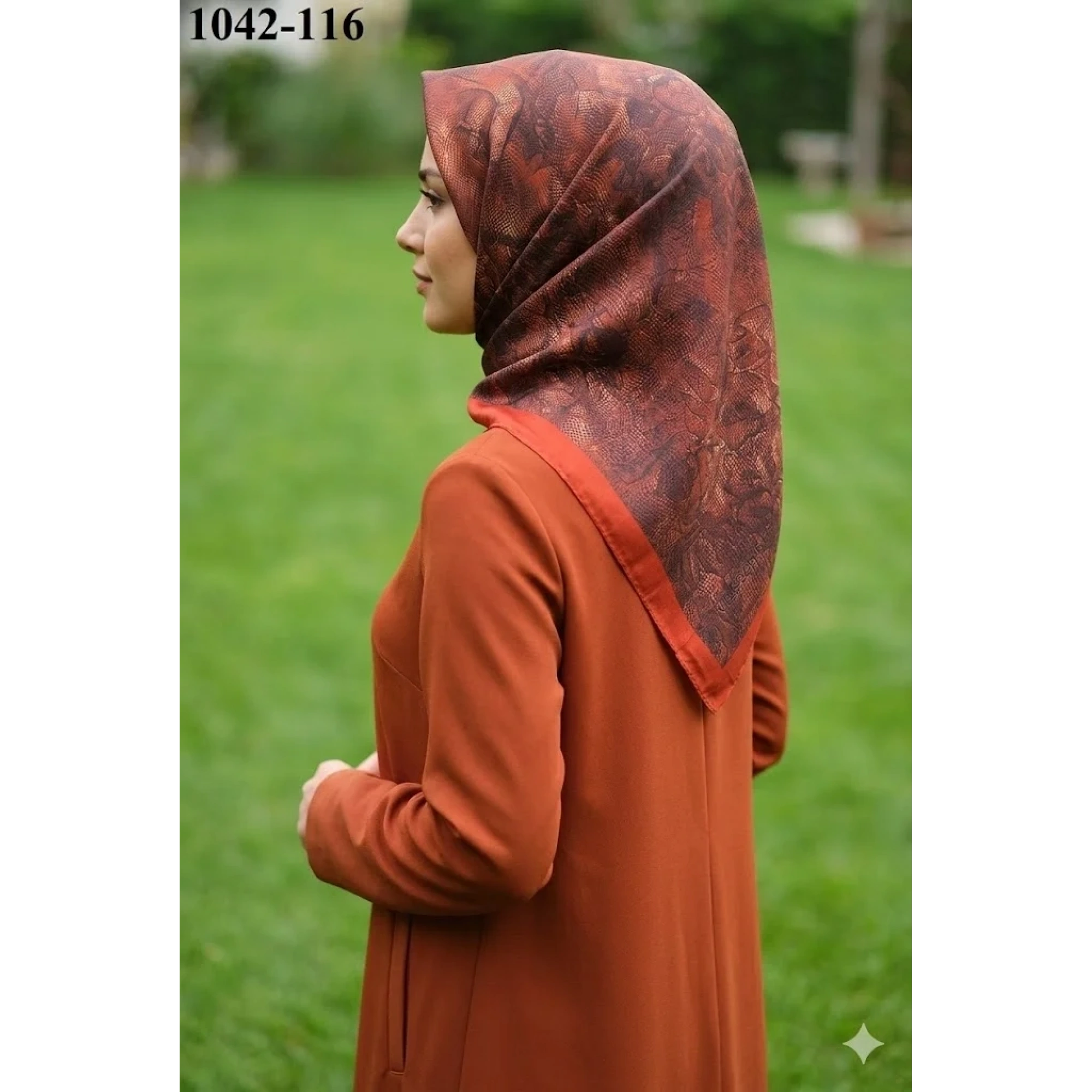 Velscarfs Soft Pamuk Parla Eşarp (Kiremit) 1042-116