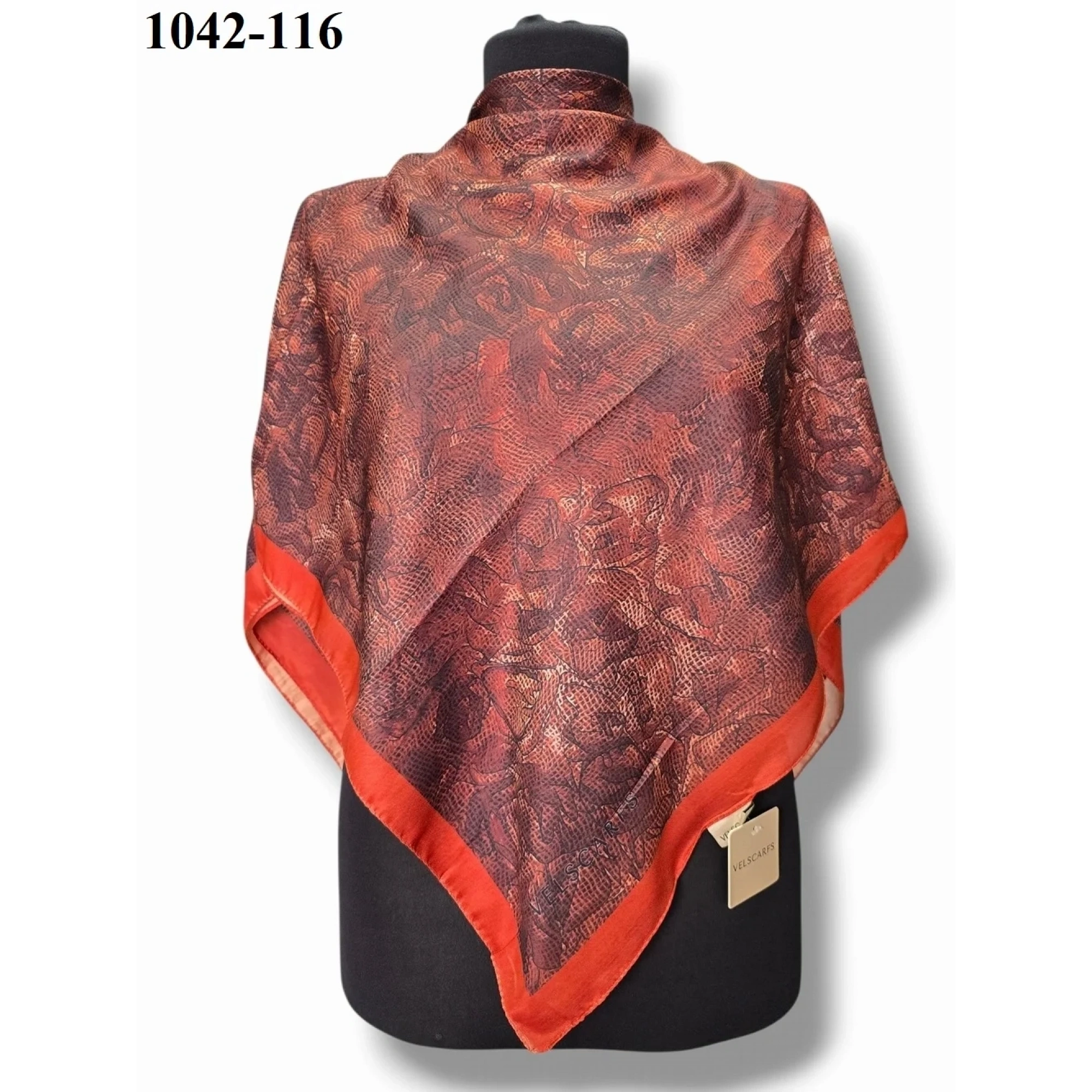 Velscarfs Soft Pamuk Parla Eşarp (Kiremit) 1042-116