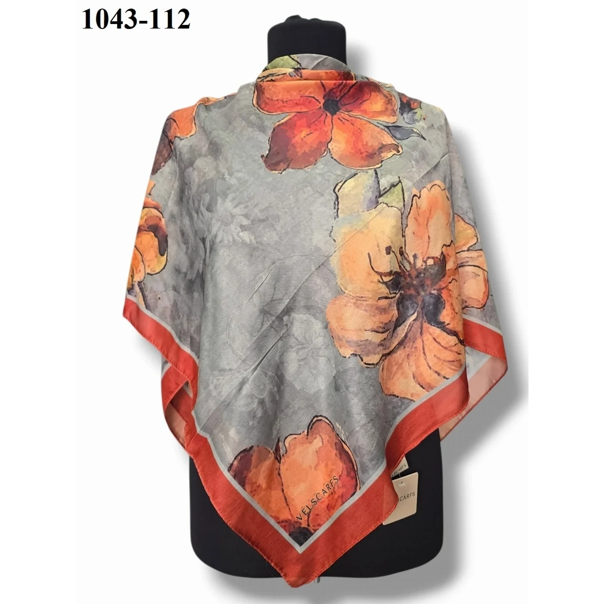 Velscarfs Soft Pamuk Parla Eşarp (Kiremit) 1043-112