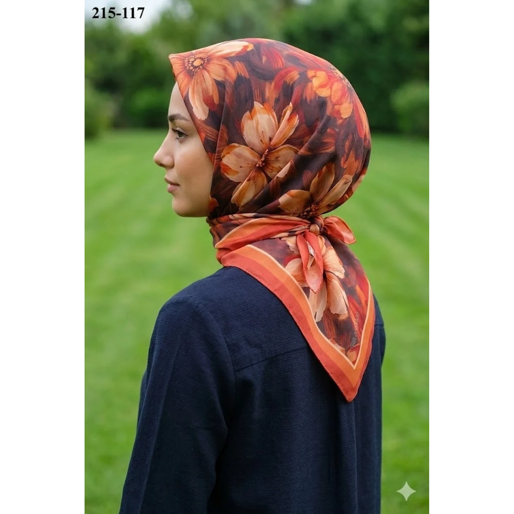 Velscarfs Soft Pamuk Parla Eşarp (Kiremit) 215-117