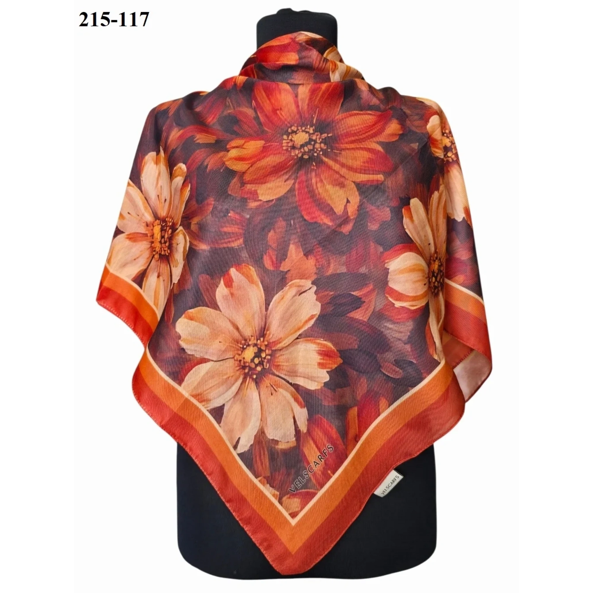 Velscarfs Soft Pamuk Parla Eşarp (Kiremit) 215-117