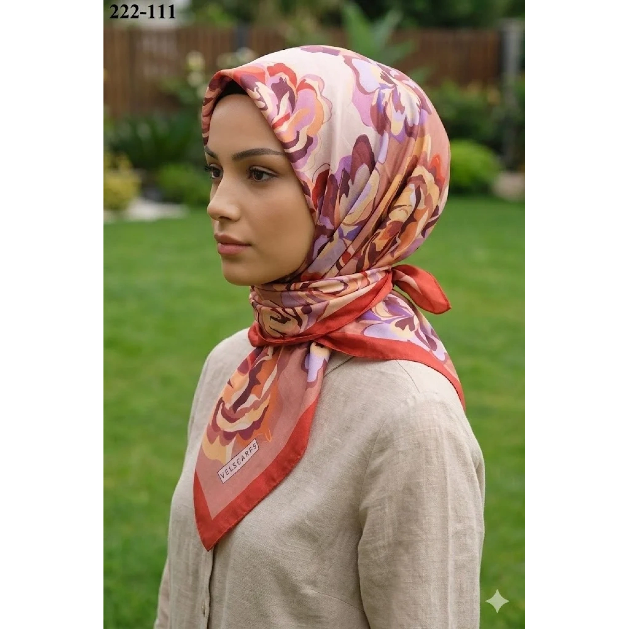 Velscarfs Soft Pamuk Parla Eşarp (Kiremit) 222-111