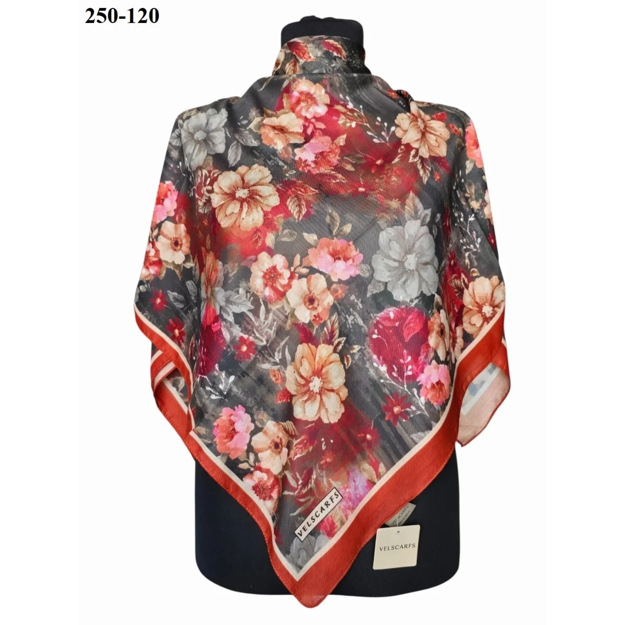 Velscarfs Soft Pamuk Parla Eşarp (Kiremit) 250-120