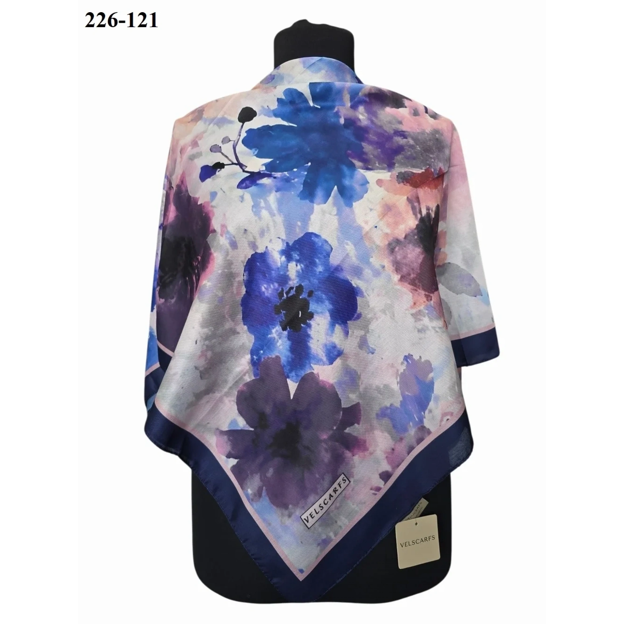 Velscarfs Soft Pamuk Parla Eşarp (Lacivert) 226-121