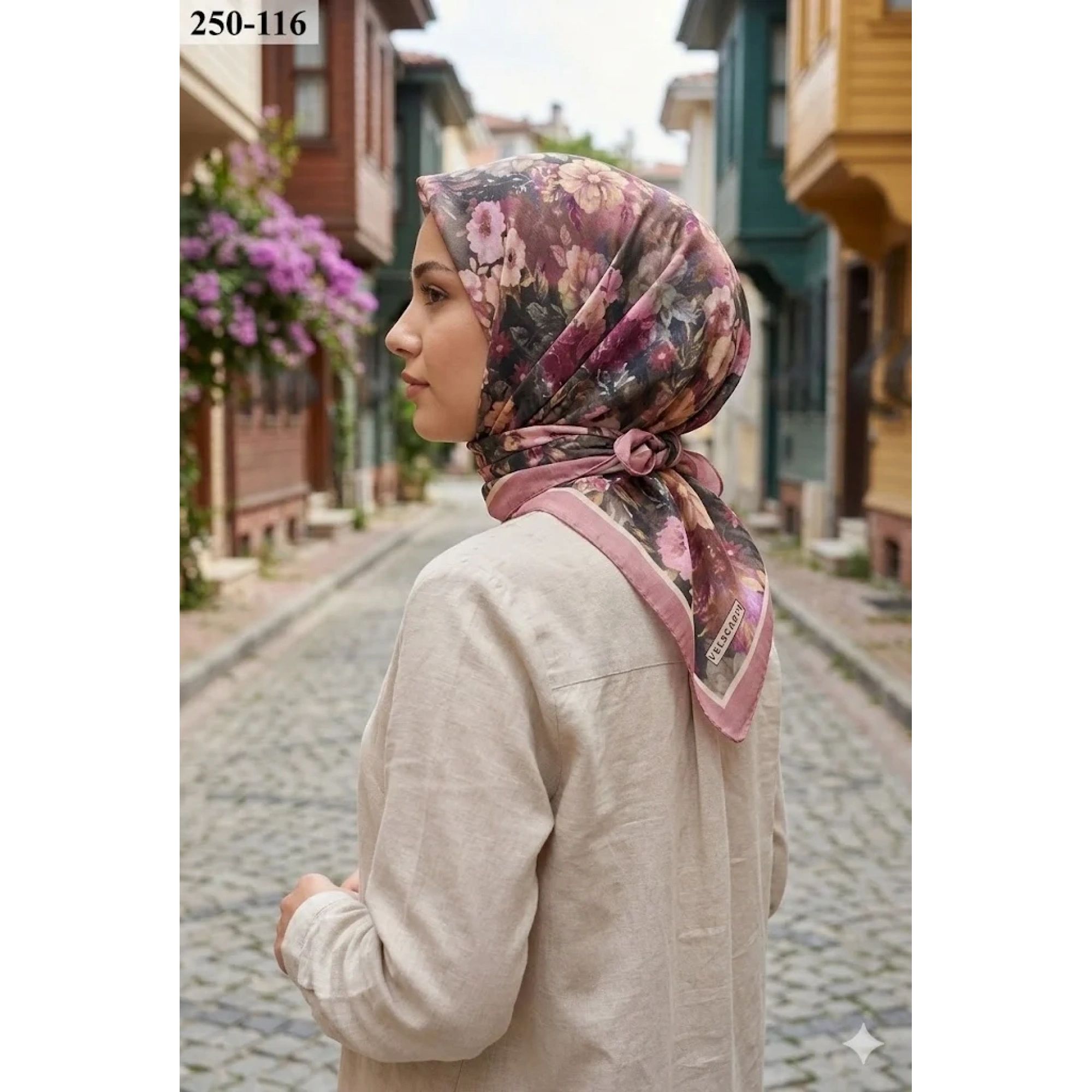 Velscarfs Soft Pamuk Parla Eşarp (Pişmiş Ayva) 250-116