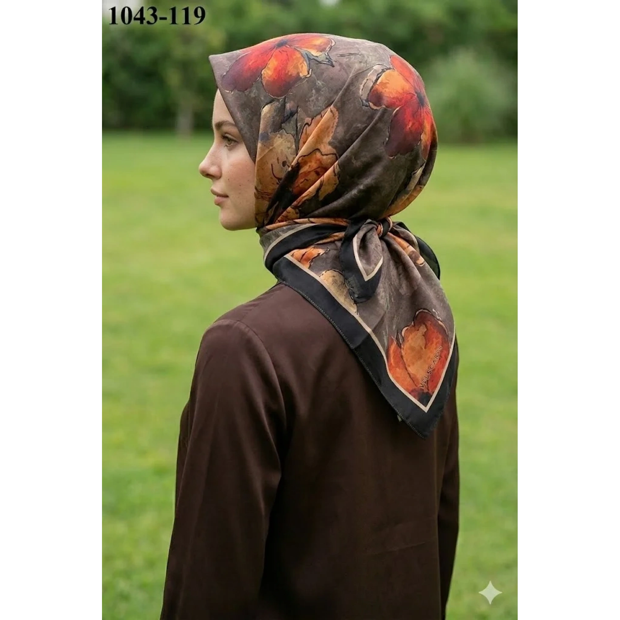 Velscarfs Soft Pamuk Parla Eşarp (Siyah) 1043-119