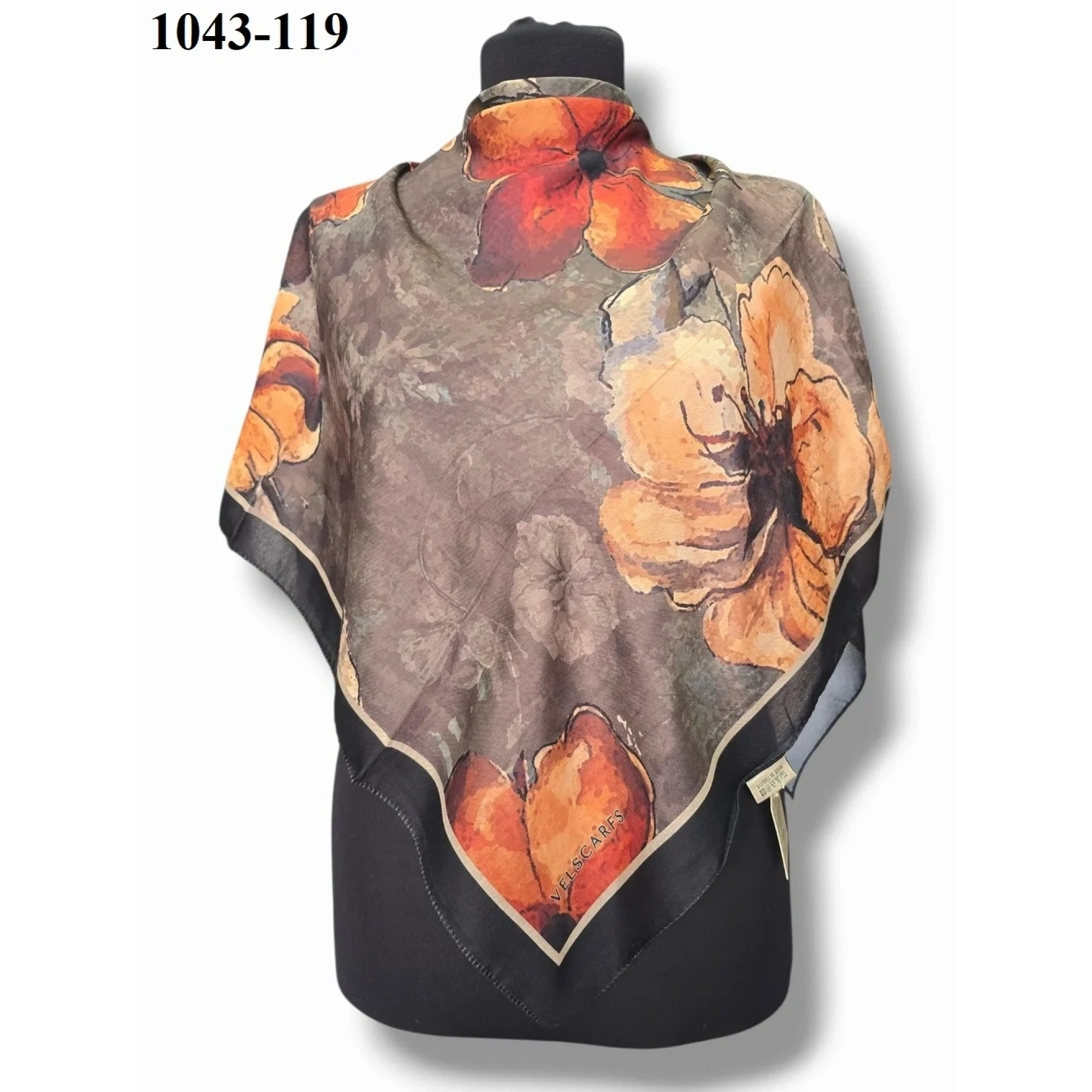 Velscarfs Soft Pamuk Parla Eşarp (Siyah) 1043-119