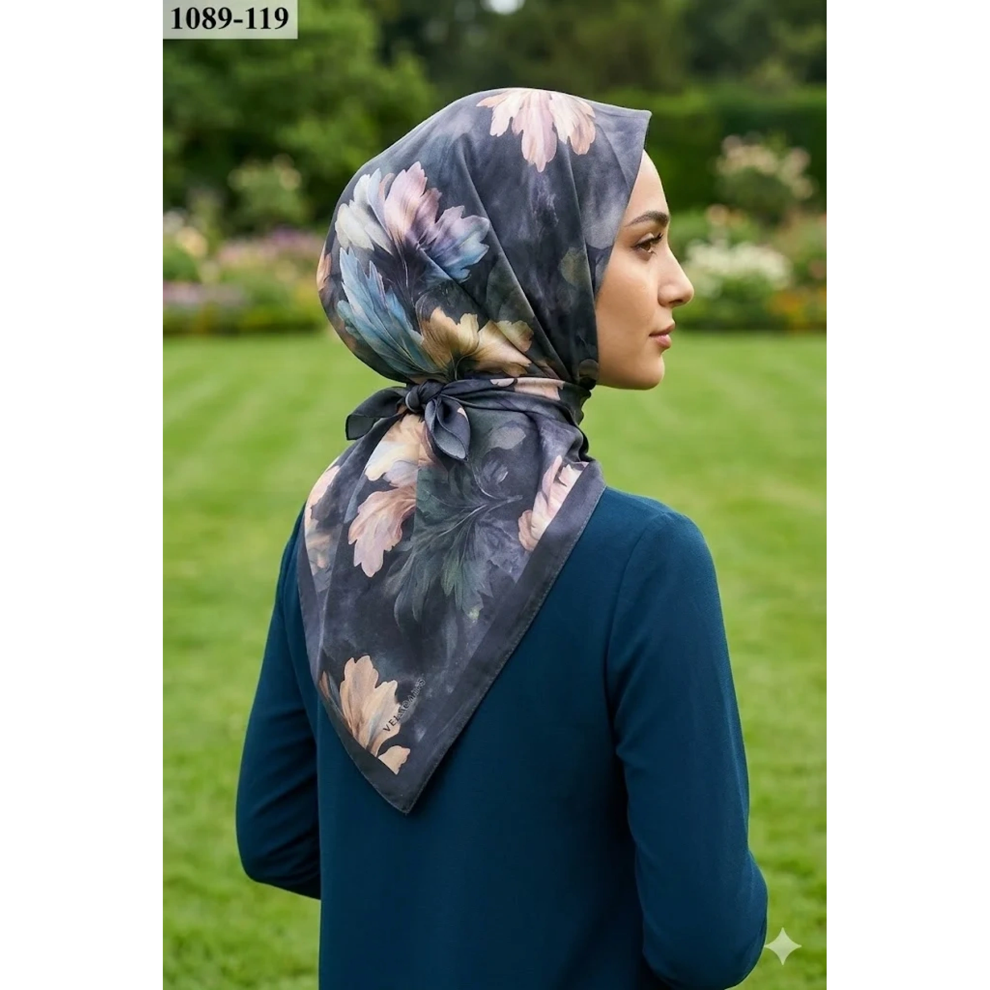 Velscarfs Soft Pamuk Parla Eşarp (Siyah) 1089-119