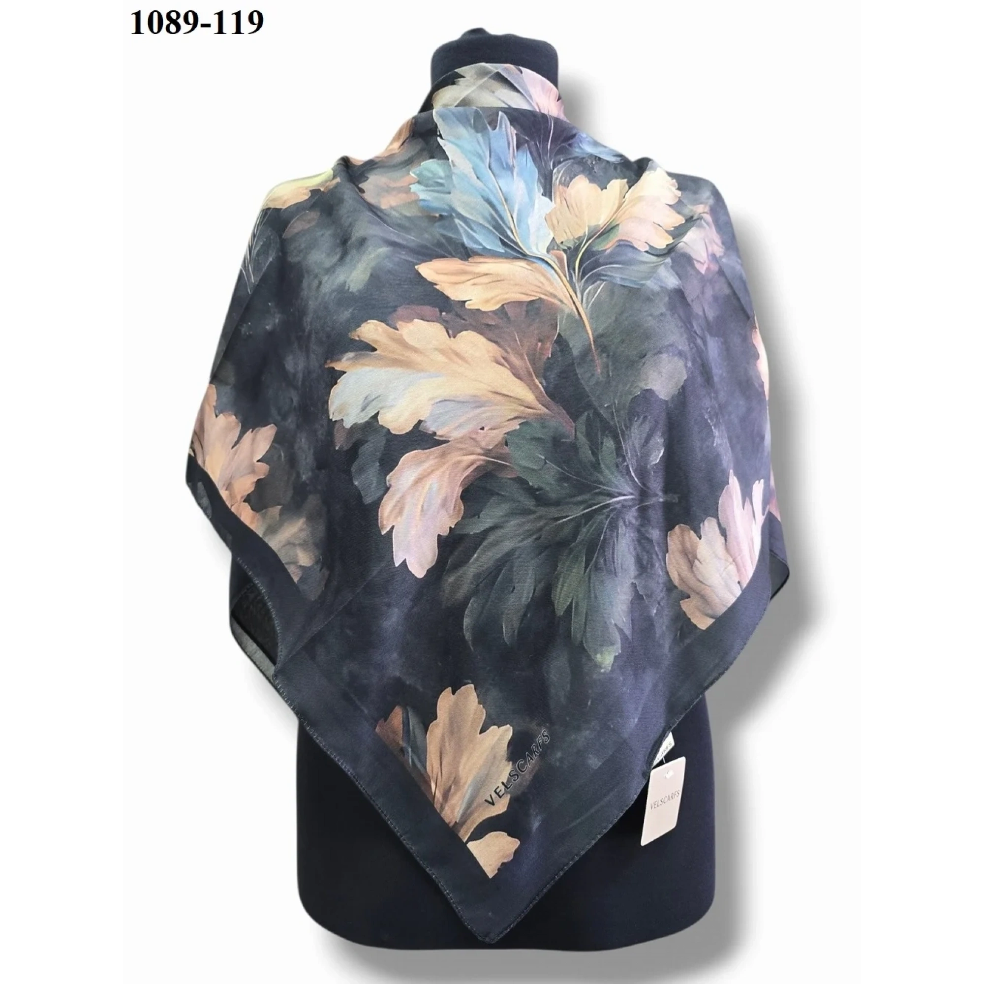 Velscarfs Soft Pamuk Parla Eşarp (Siyah) 1089-119