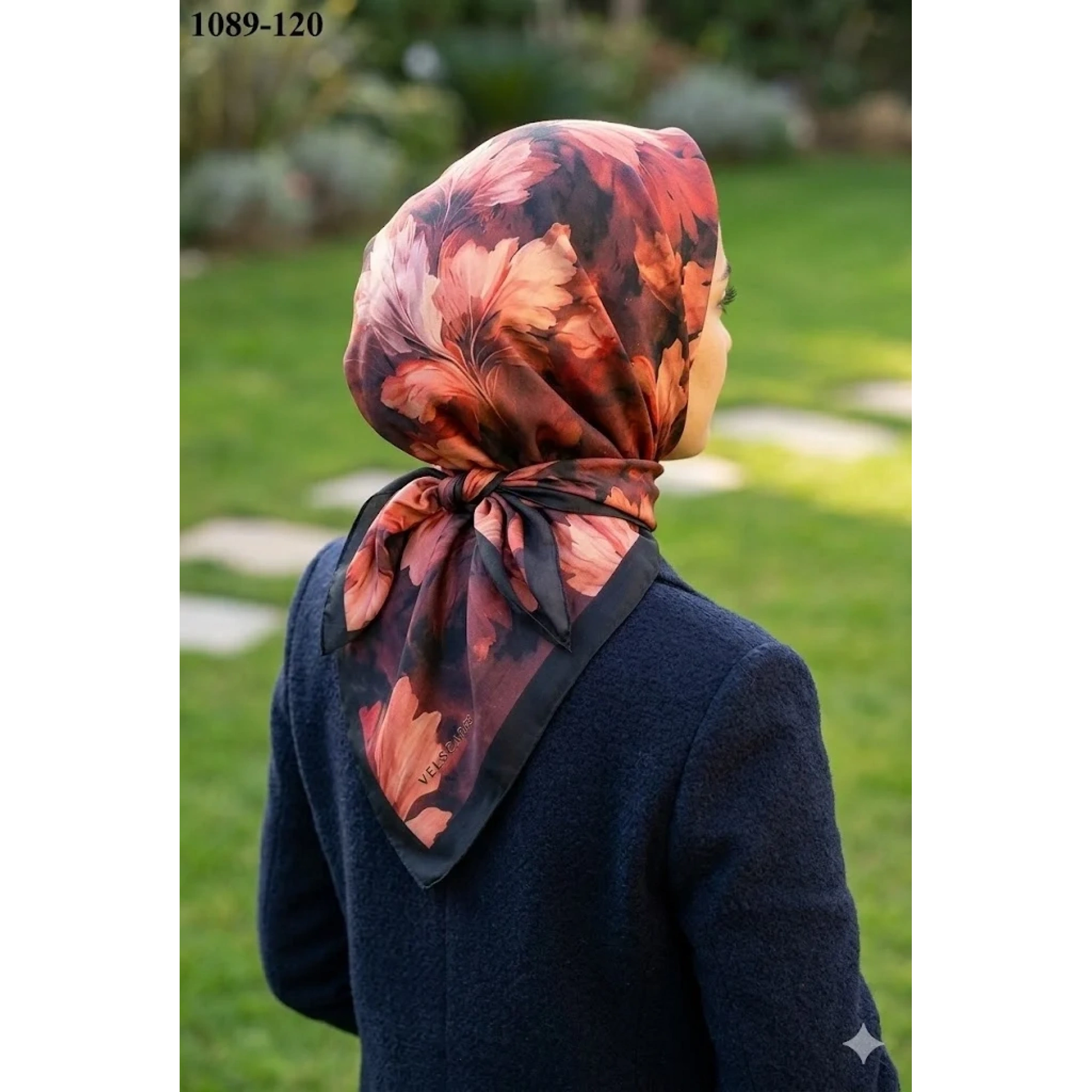 Velscarfs Soft Pamuk Parla Eşarp (Siyah) 1089-120