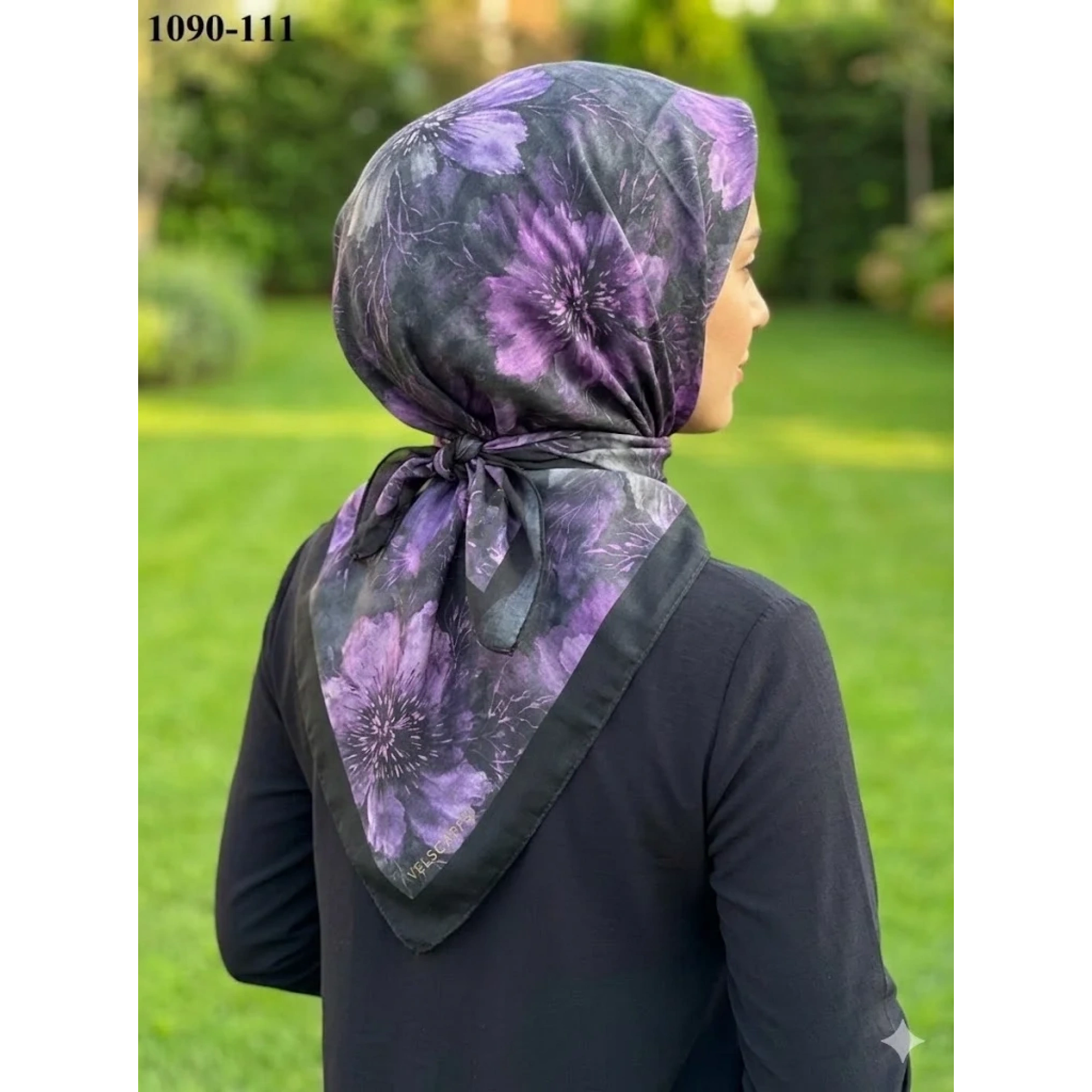 Velscarfs Soft Pamuk Parla Eşarp (Siyah) 1090-111
