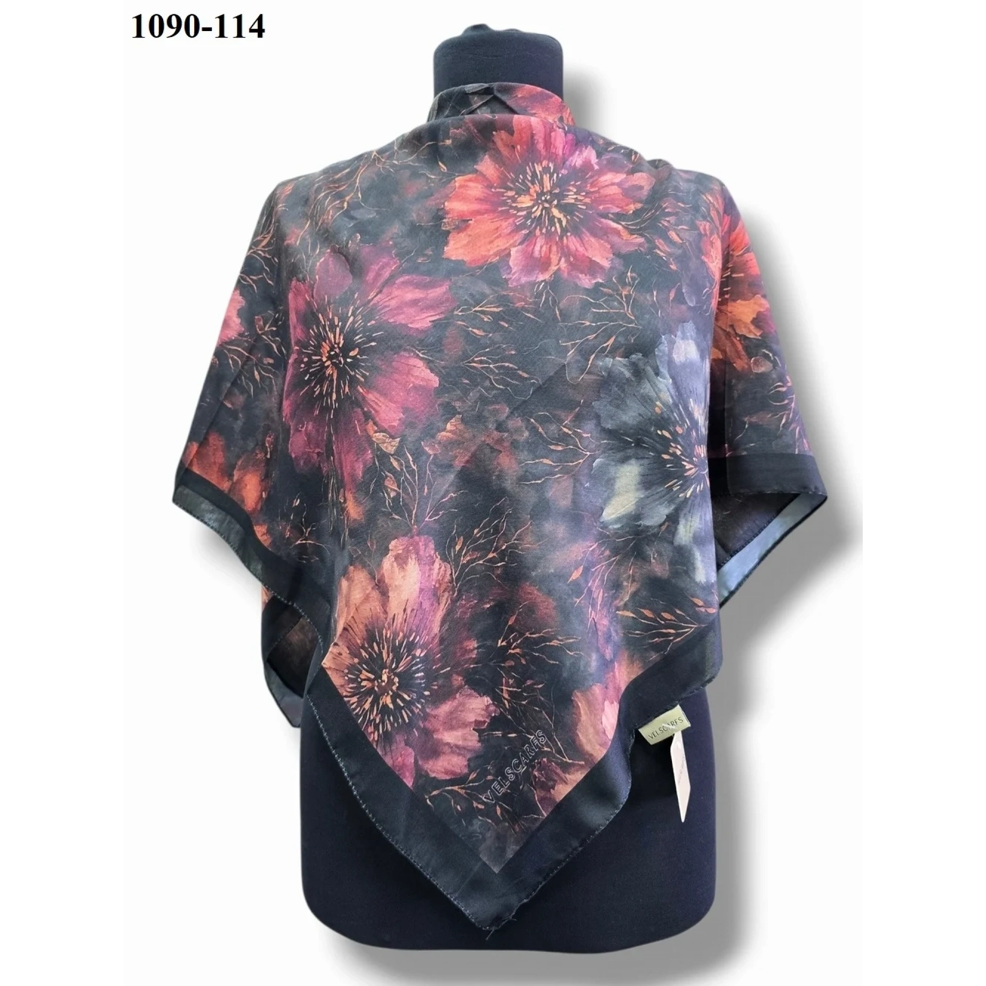 Velscarfs Soft Pamuk Parla Eşarp (Siyah) 1090-114