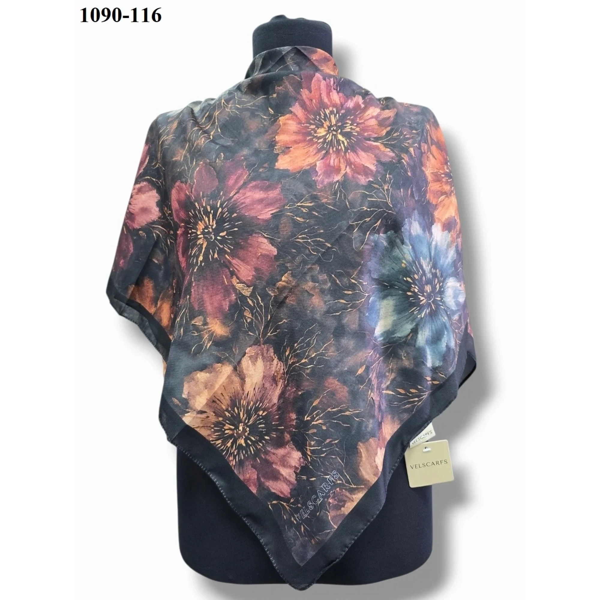 Velscarfs Soft Pamuk Parla Eşarp (Siyah) 1090-116