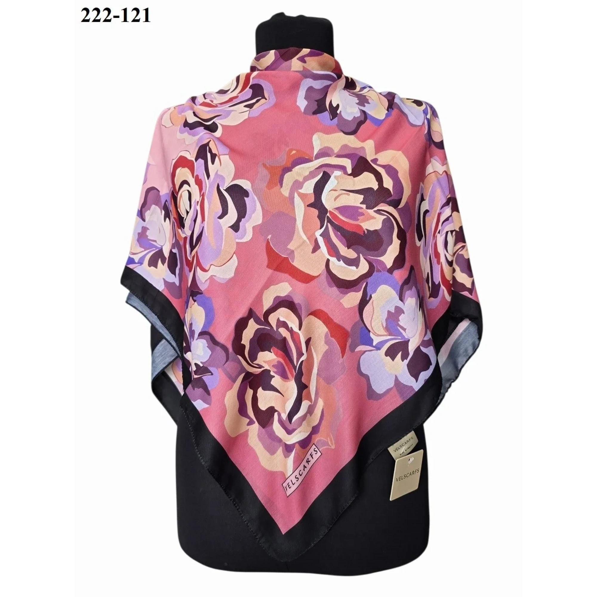 Velscarfs Soft Pamuk Parla Eşarp (Siyah) 222-121