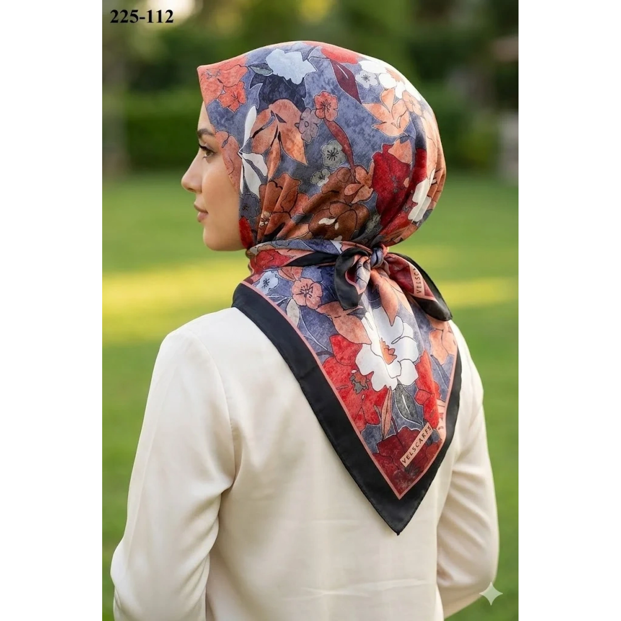 Velscarfs Soft Pamuk Parla Eşarp (Siyah) 225-112