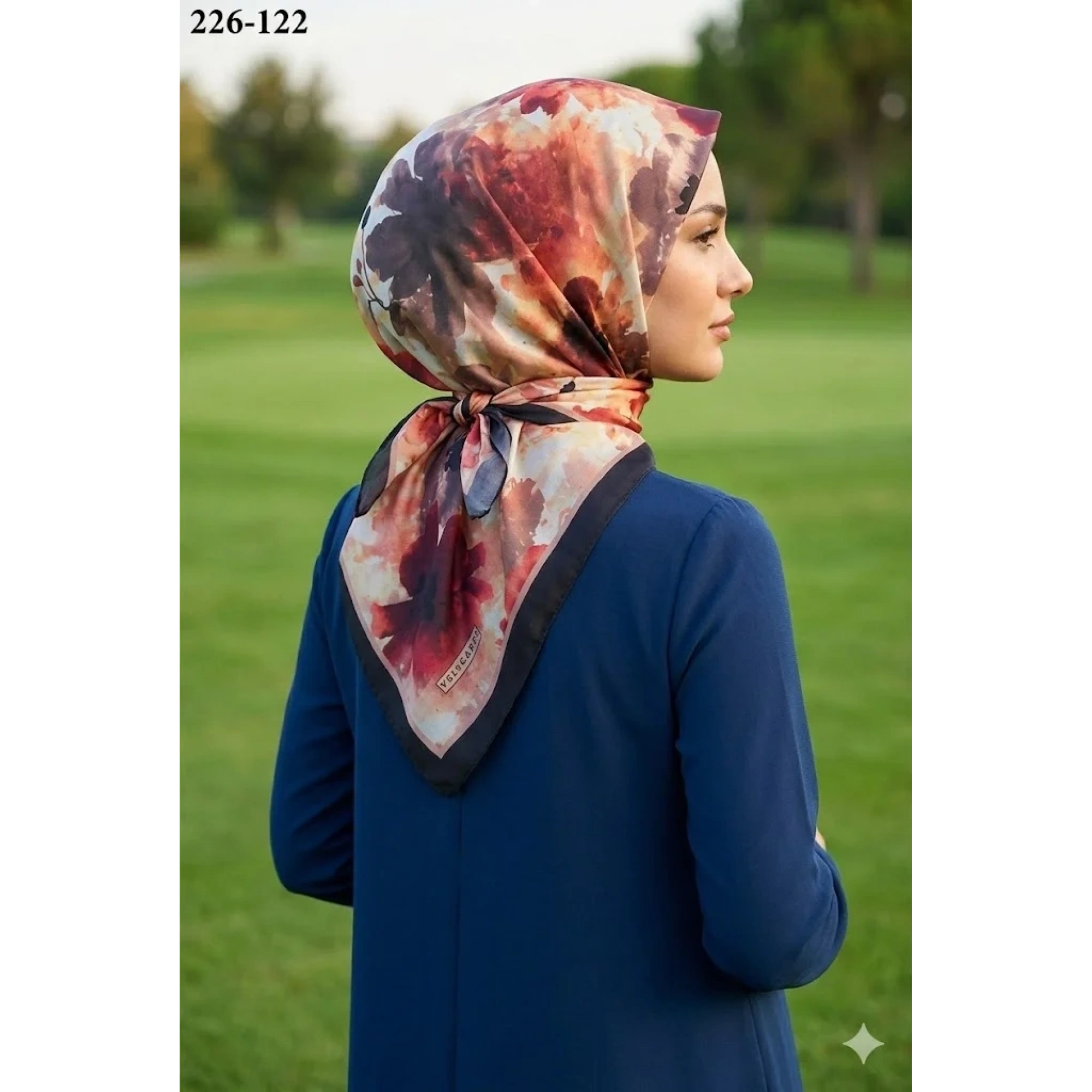 Velscarfs Soft Pamuk Parla Eşarp (Siyah) 226-122