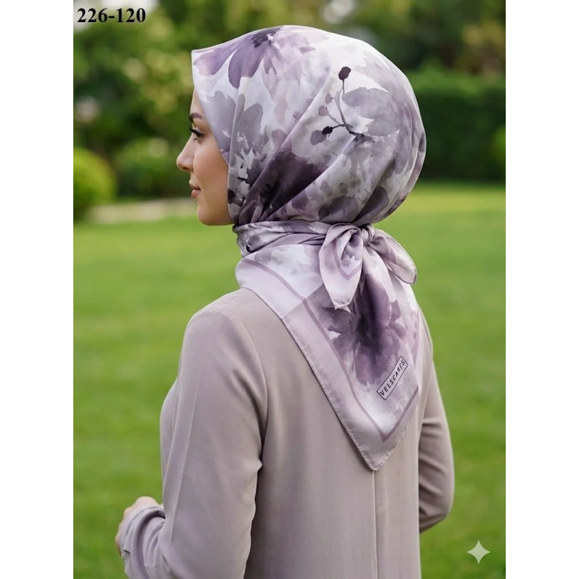 Velscarfs Soft Pamuk Parla Eşarp (Soft Pudra) 226-120