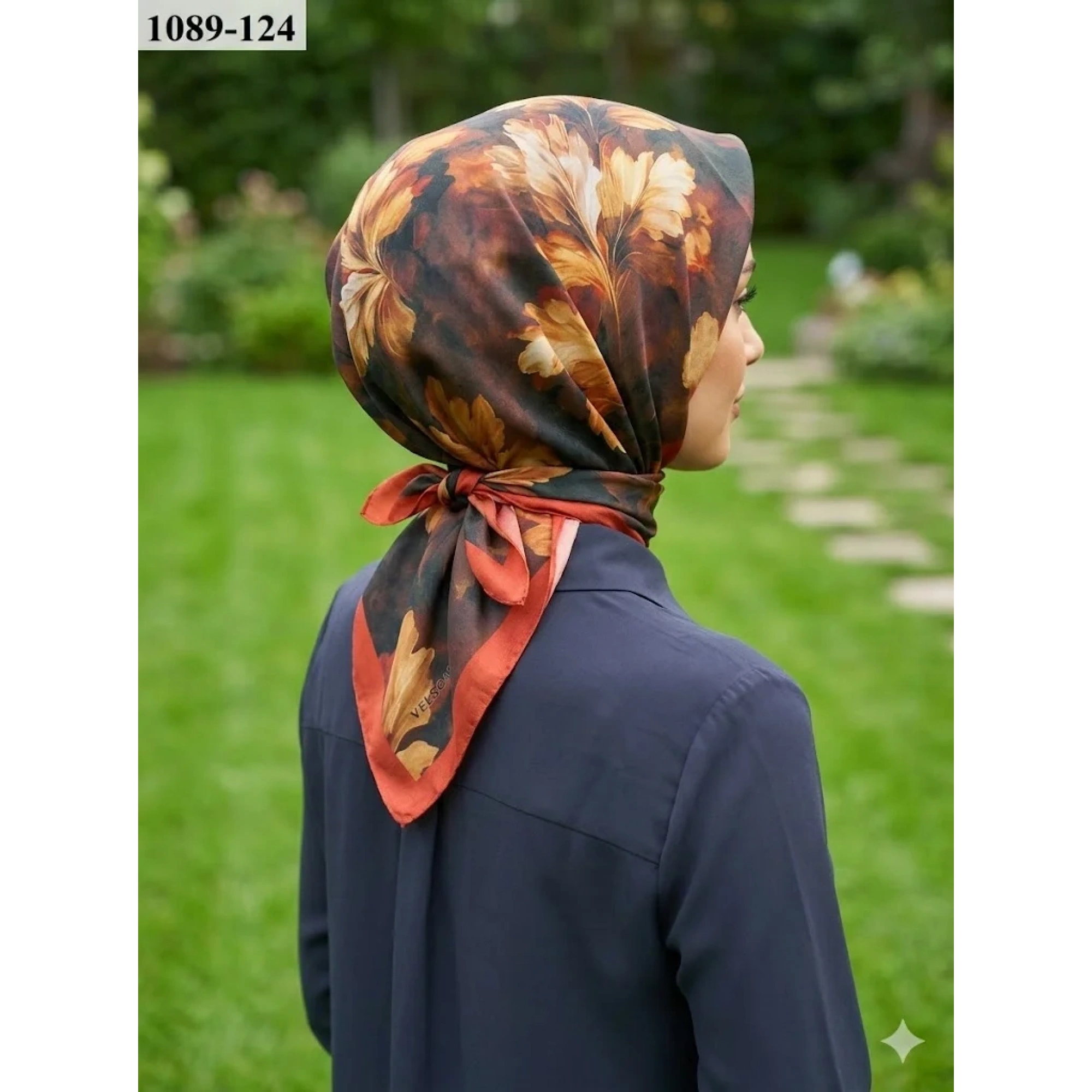 Velscarfs Soft Pamuk Parla Eşarp (Turuncu) 1089-124