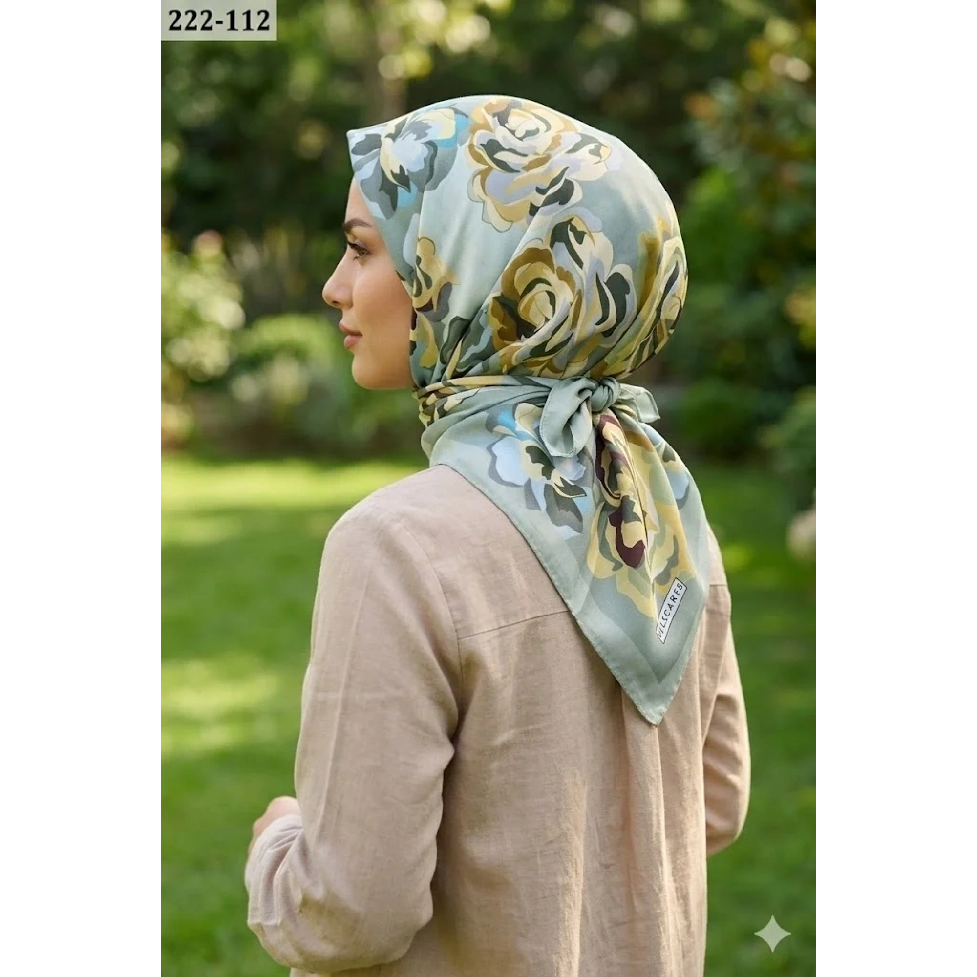 Velscarfs Soft Pamuk Parla Eşarp (Yeşil) 222-112