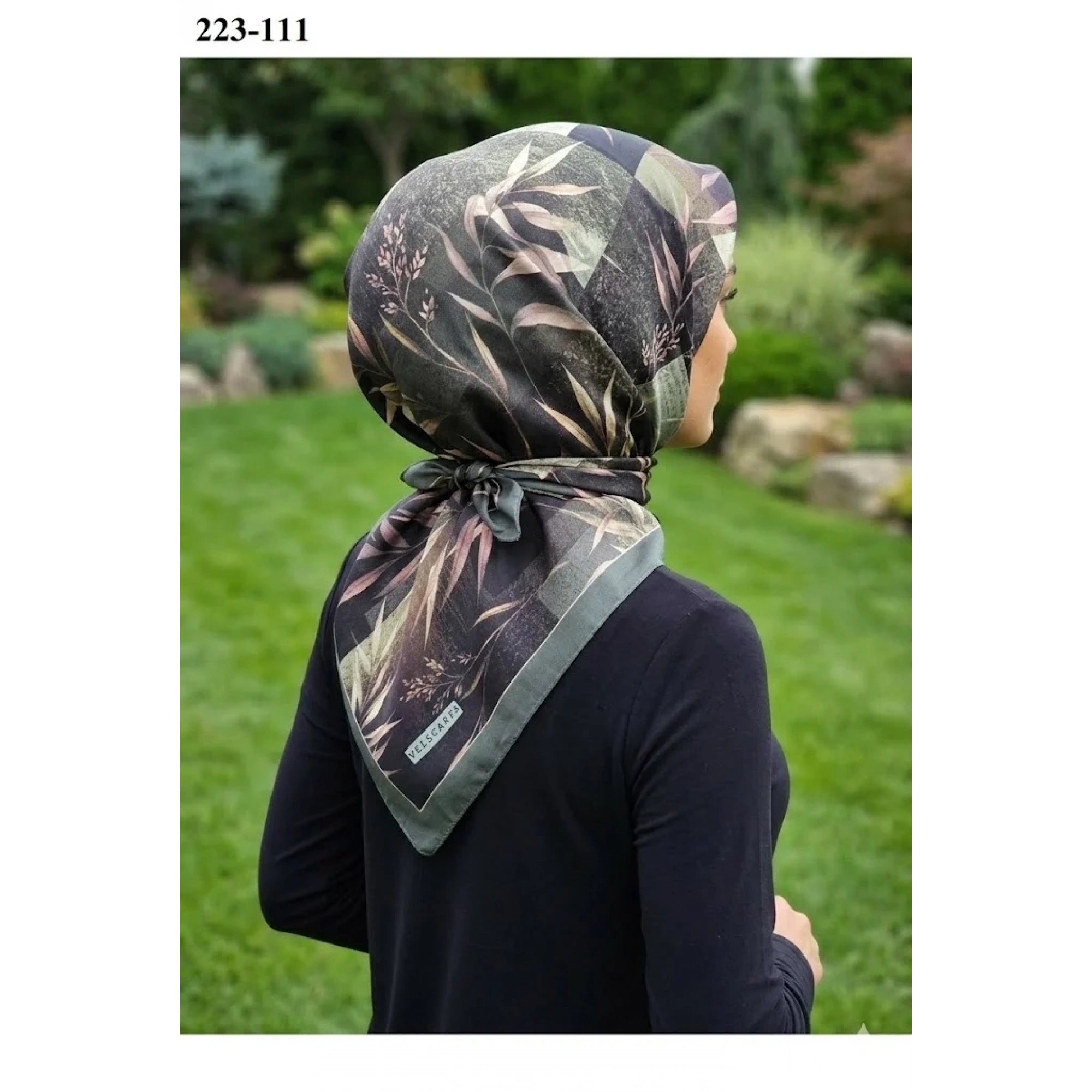 Velscarfs Soft Pamuk Parla Eşarp (Yeşil) 223-111