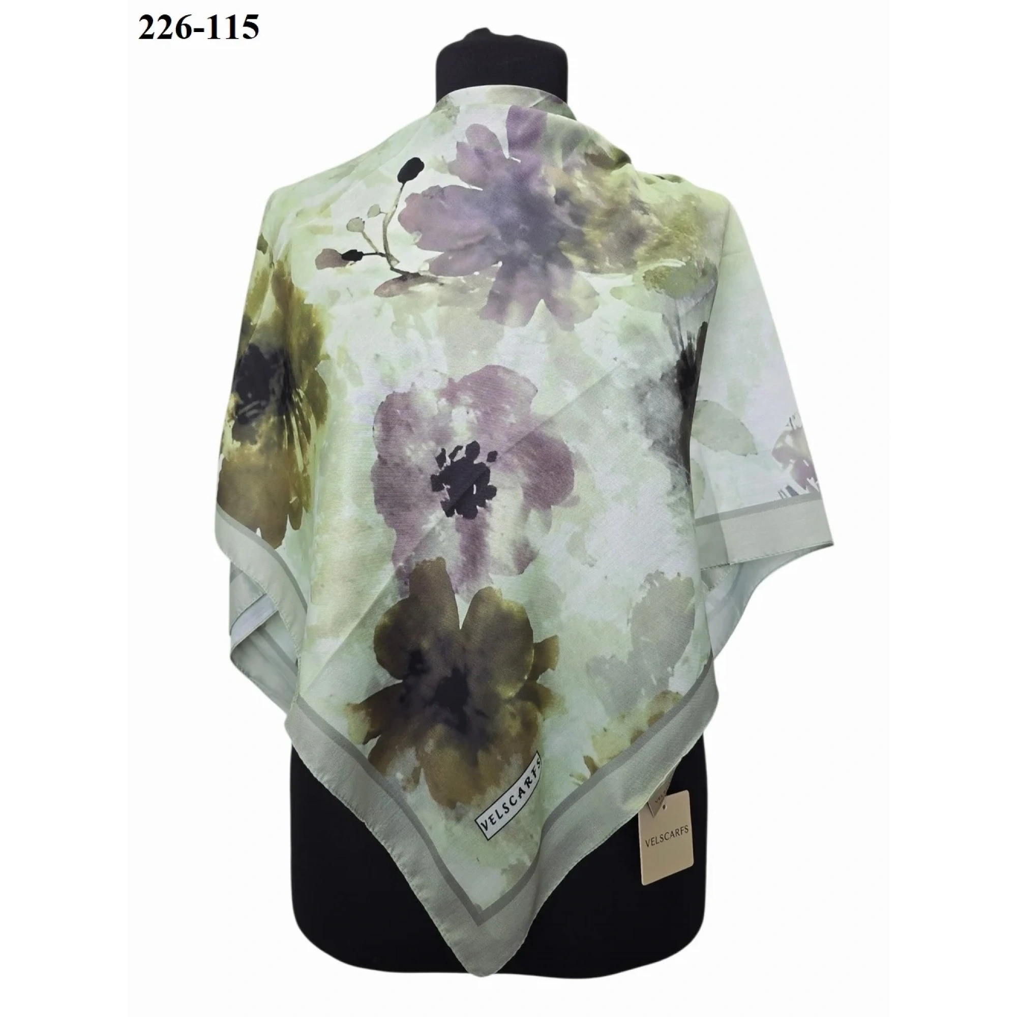 Velscarfs Soft Pamuk Parla Eşarp (Yeşil) 226-115