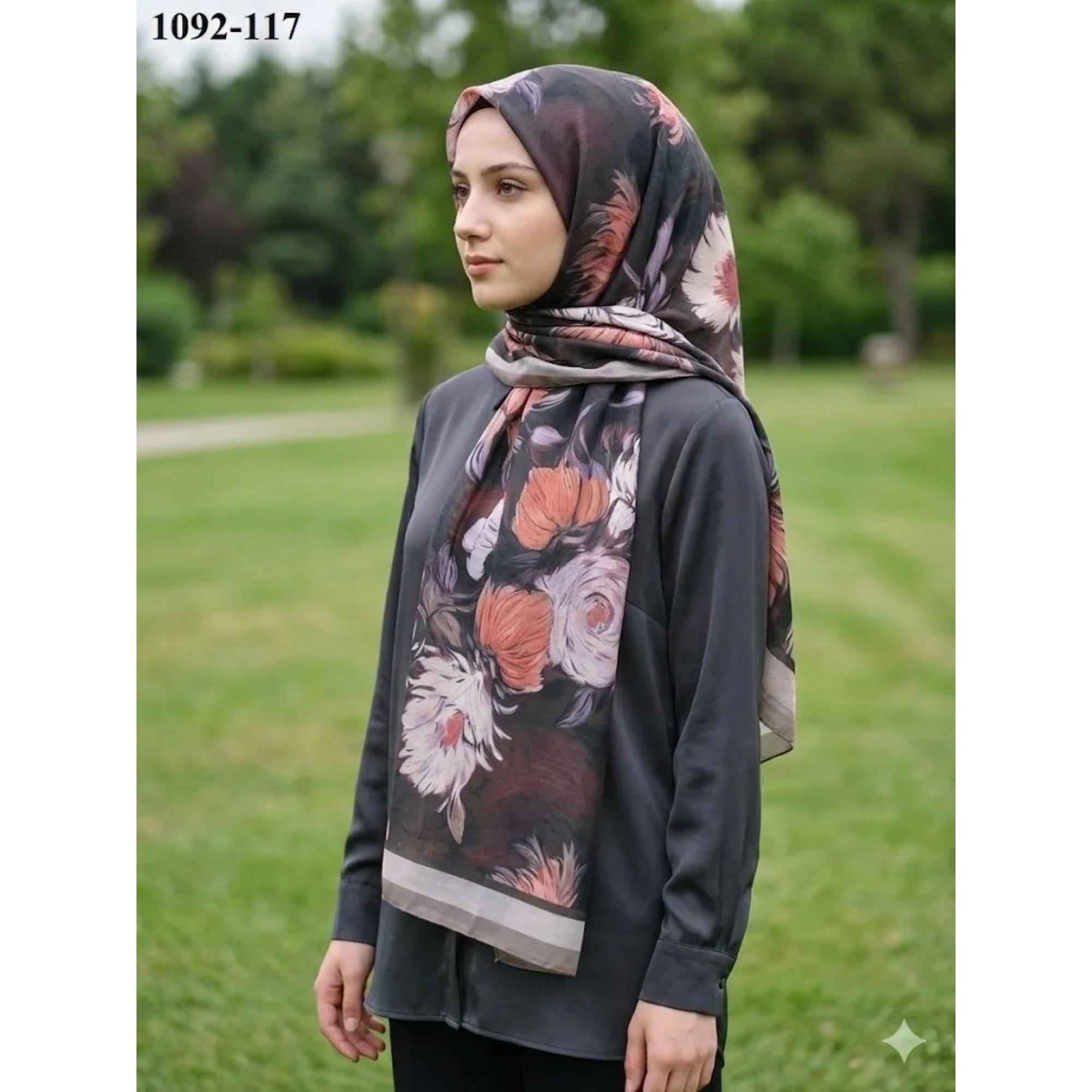 Velscarfs Soft Pamuk Şal (Kahverengi) 1092-117