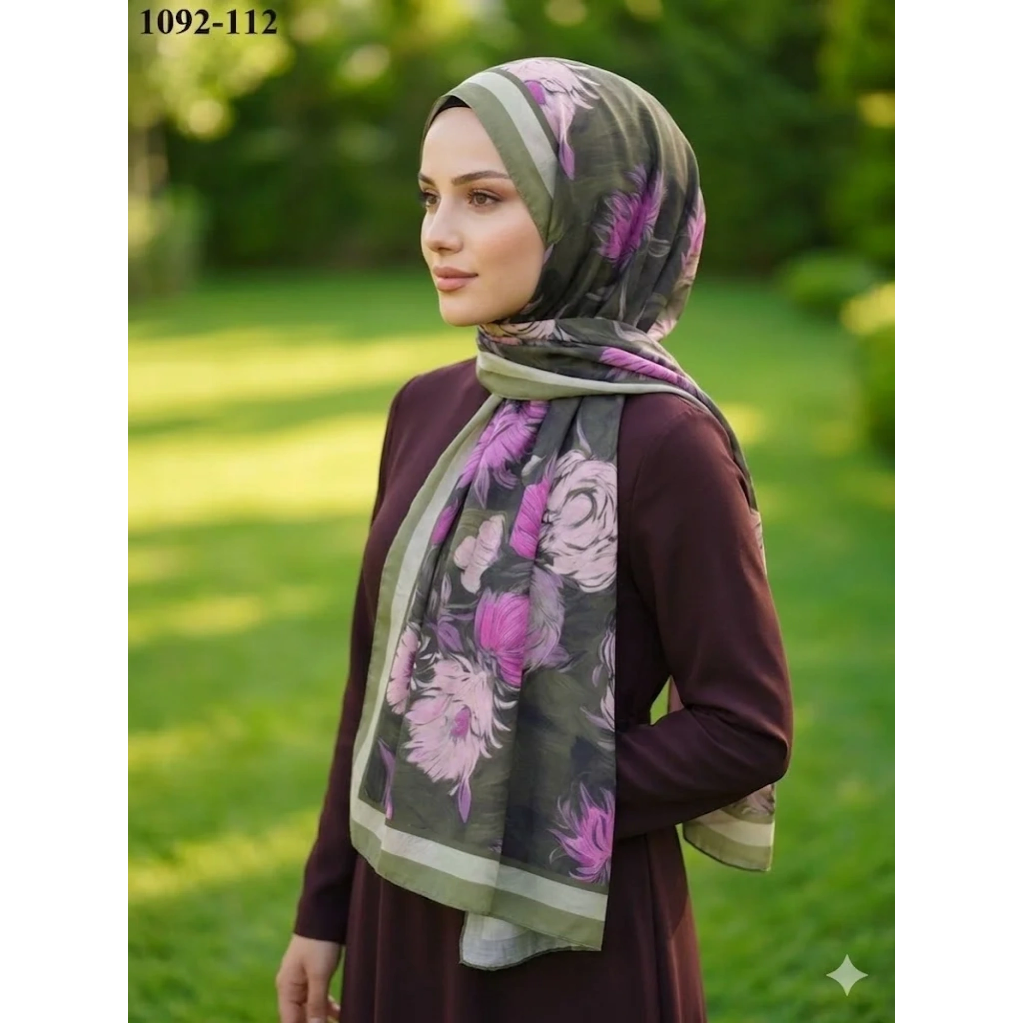 Velscarfs Soft Pamuk Şal (Yeşil) 1092-112