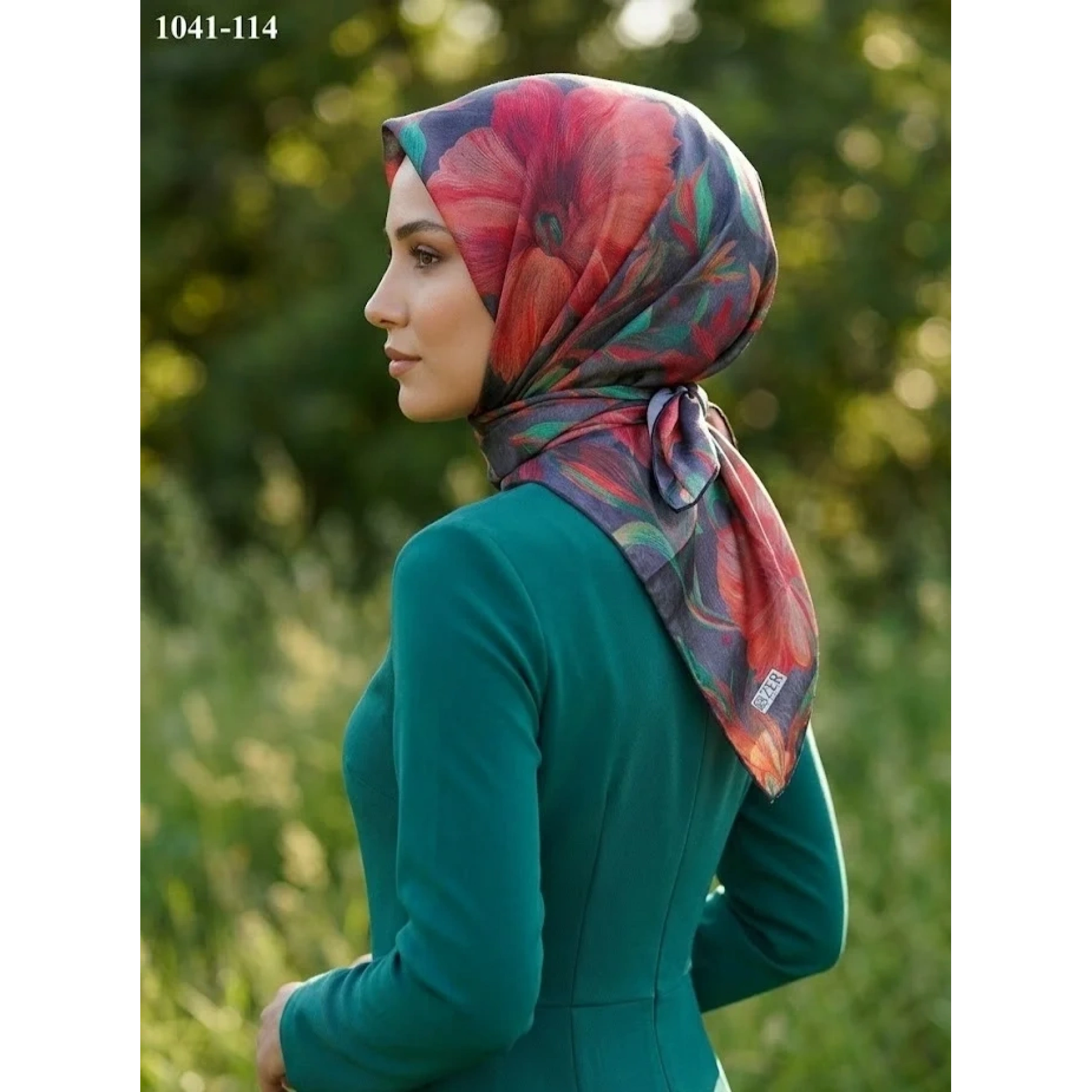 Zer Scarfss Dijital Soft Pamuk Eşarp 1041-114