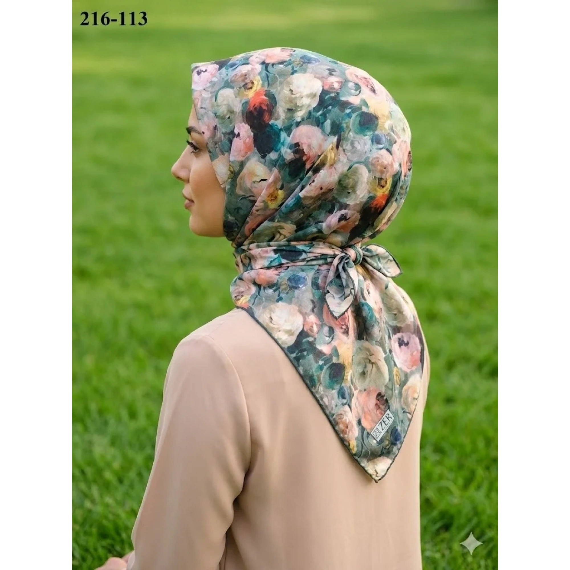 Zer Scarfs Dijital Soft Pamuk Eşarp 216-113