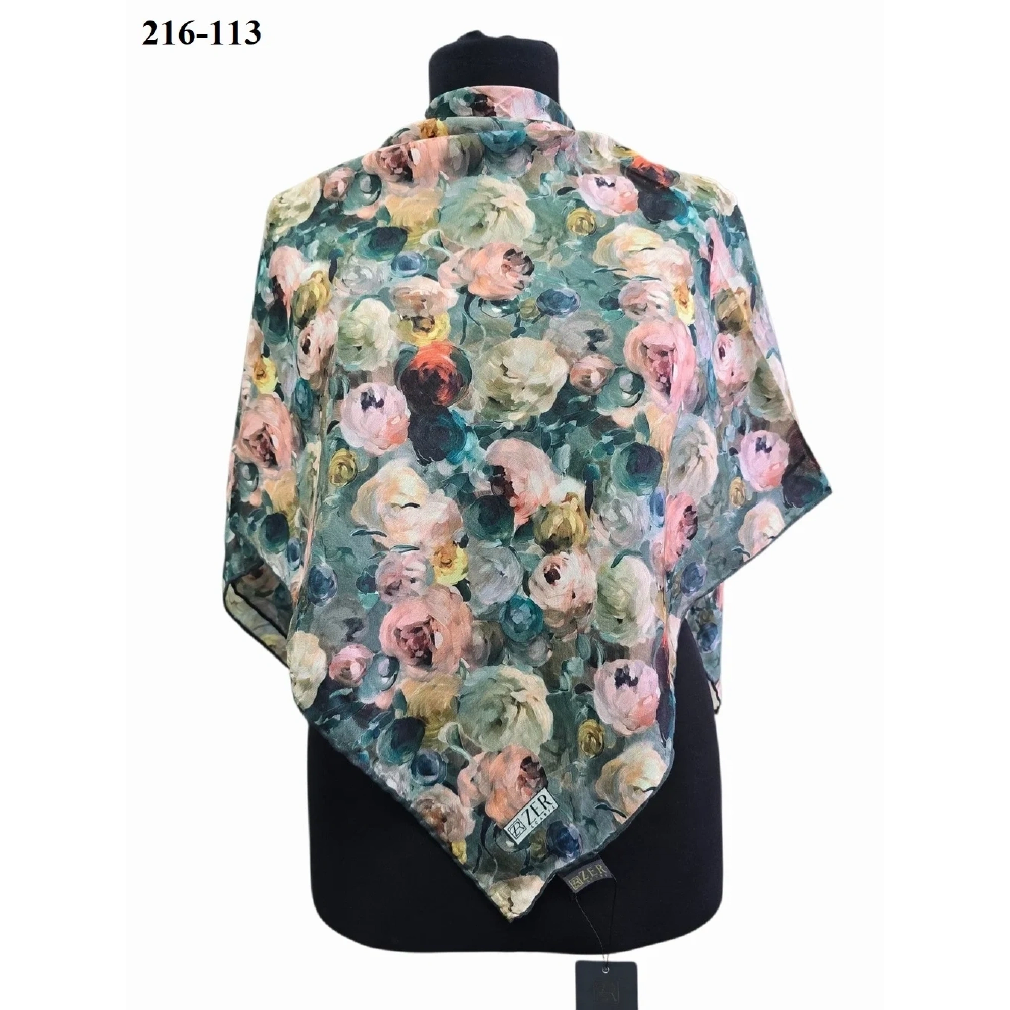 Zer Scarfs Dijital Soft Pamuk Eşarp 216-113