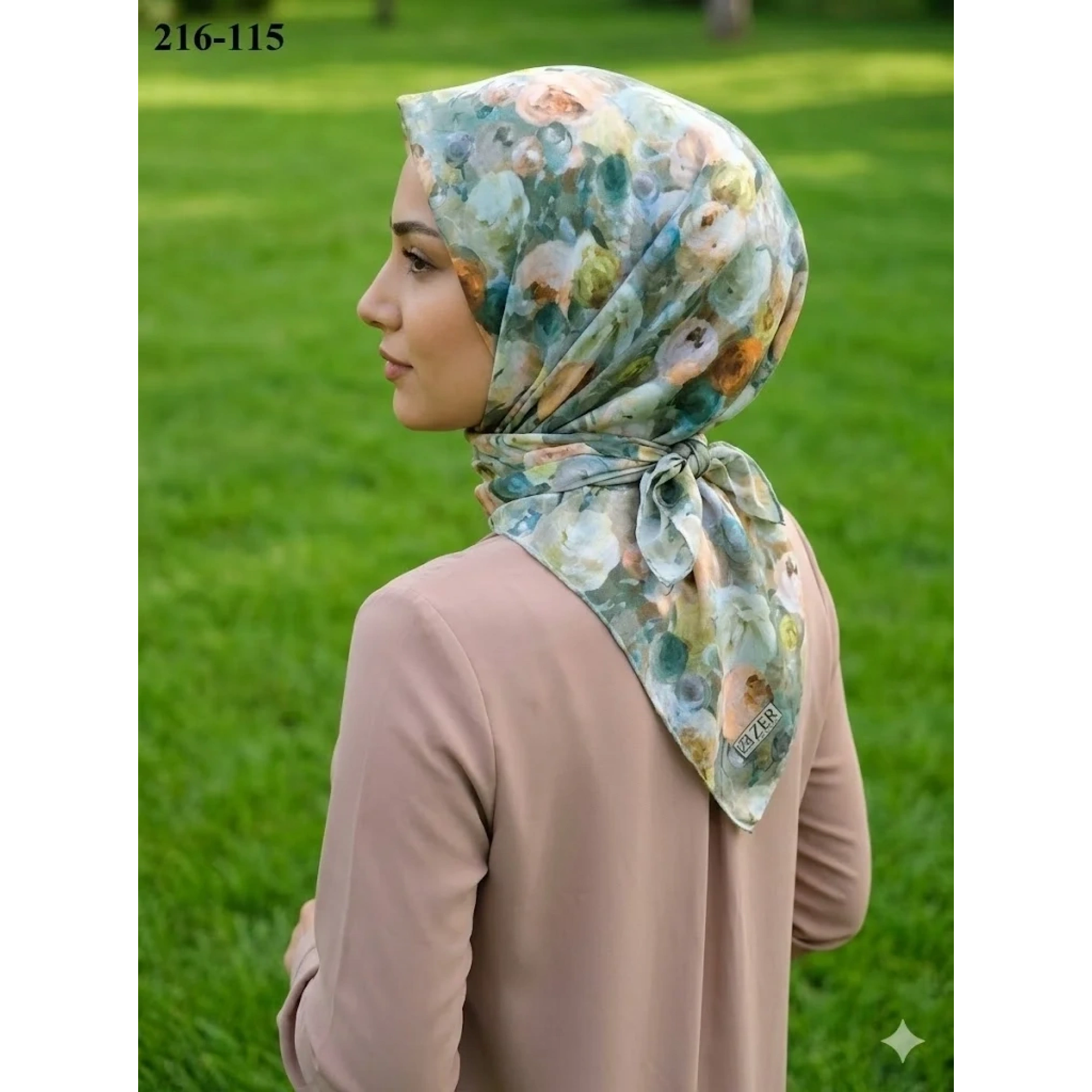 Zer Scarfs Dijital Soft Pamuk Eşarp 216-115