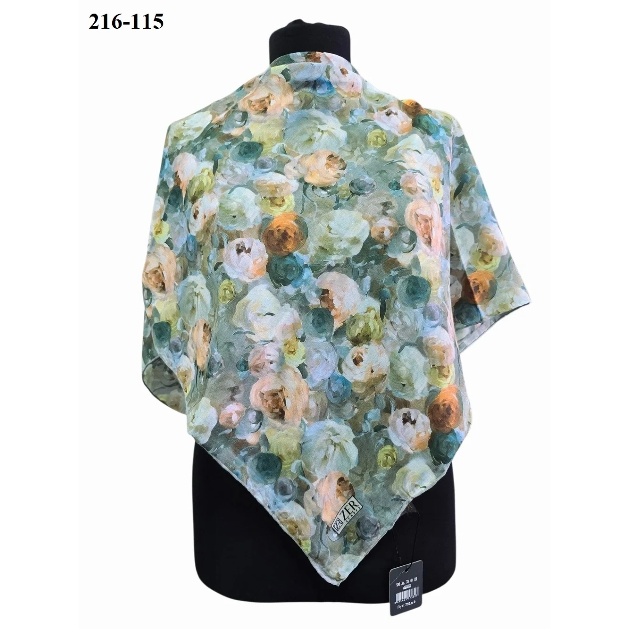 Zer Scarfs Dijital Soft Pamuk Eşarp 216-115
