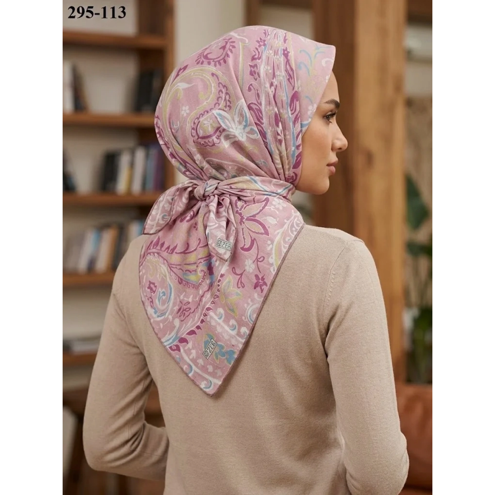 Zer Scarfs Dijital Soft Pamuk Eşarp 295-113