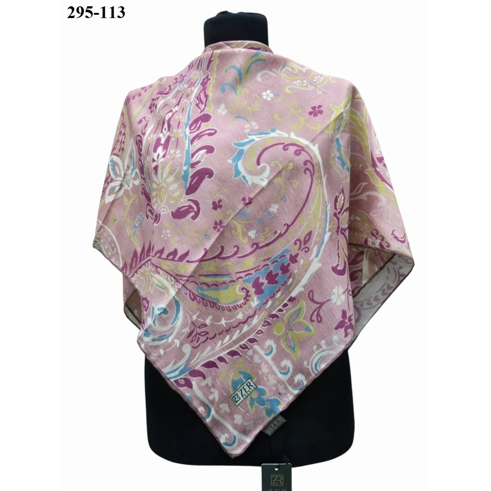Zer Scarfs Dijital Soft Pamuk Eşarp 295-113