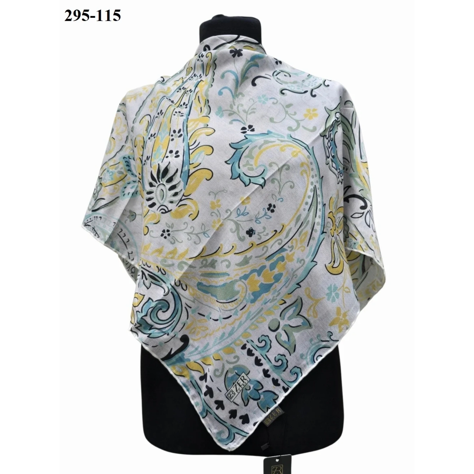 Zer Scarfs Dijital Soft Pamuk Eşarp 295-115