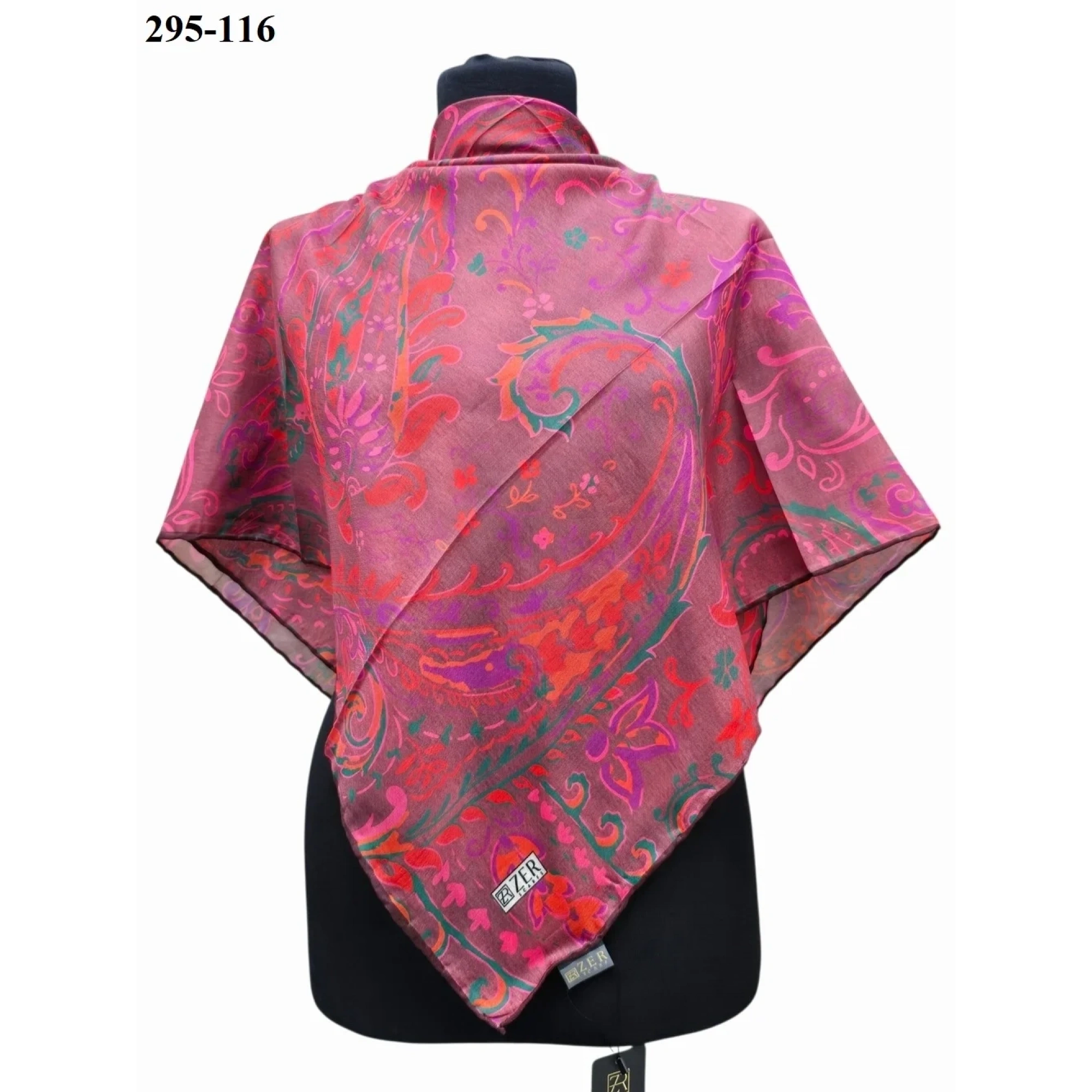 Zer Scarfs Dijital Soft Pamuk Eşarp 295-116