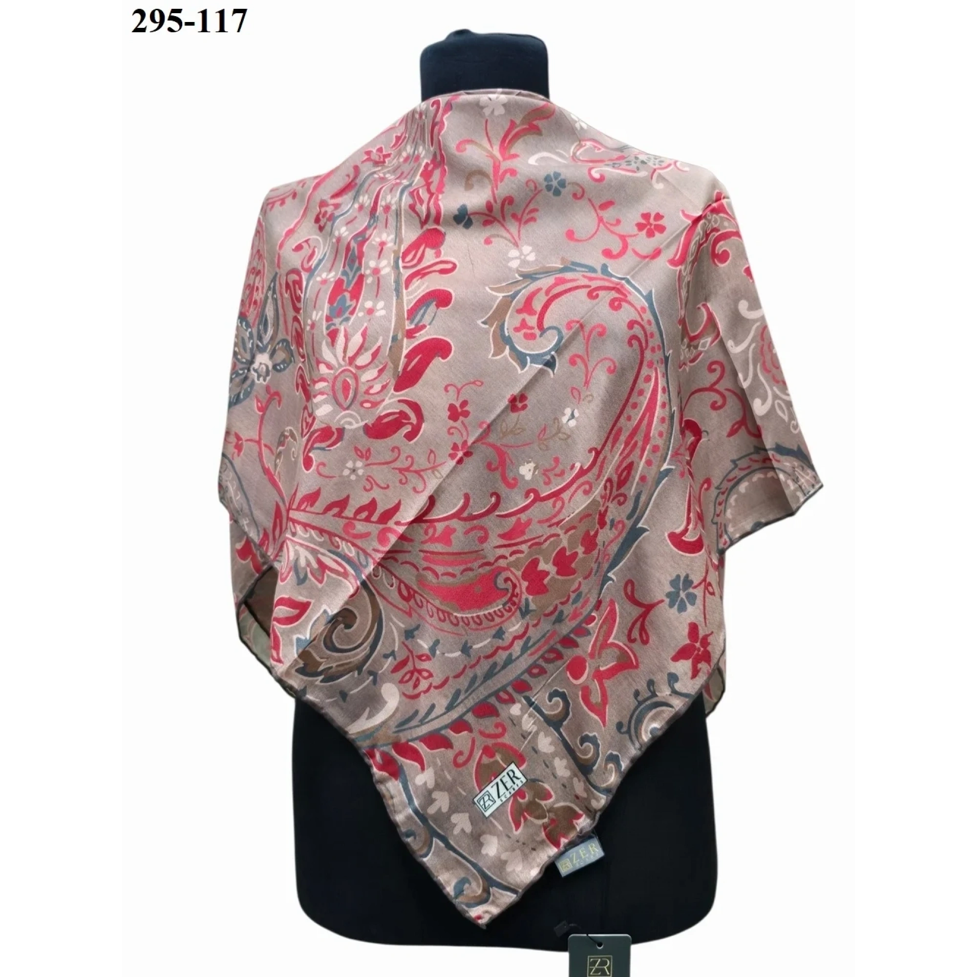 Zer Scarfs Dijital Soft Pamuk Eşarp 295-117